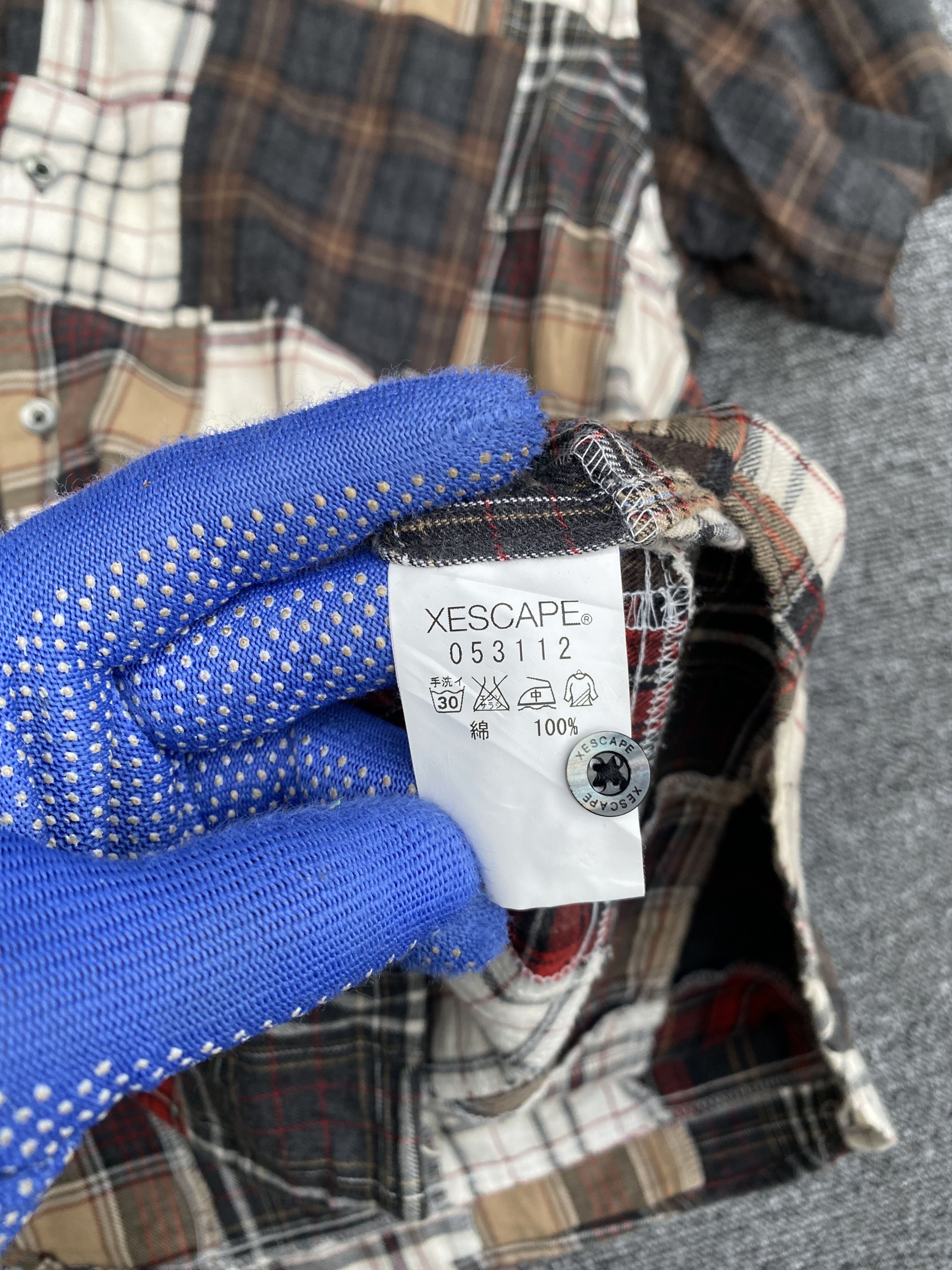 Edition Japan × Japanese Brand XESCAPE Japan patchwork buttom down visvim inspired Size US L / EU 52-54 / 3 - 6 Thumbnail