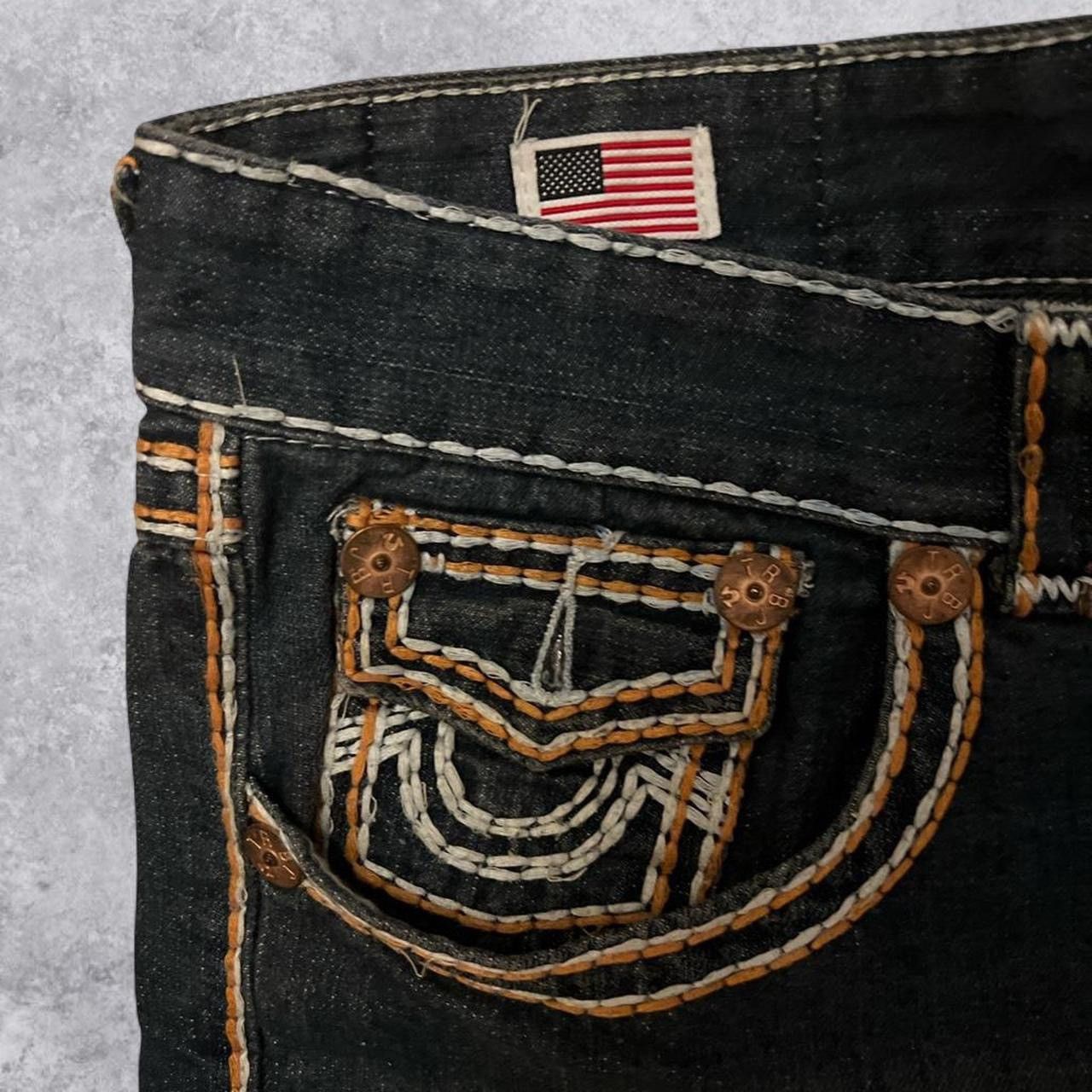 True Religion Vintage True Religion Billy Super T Flap Jeans Size US 38 / EU 54 - 4 Thumbnail