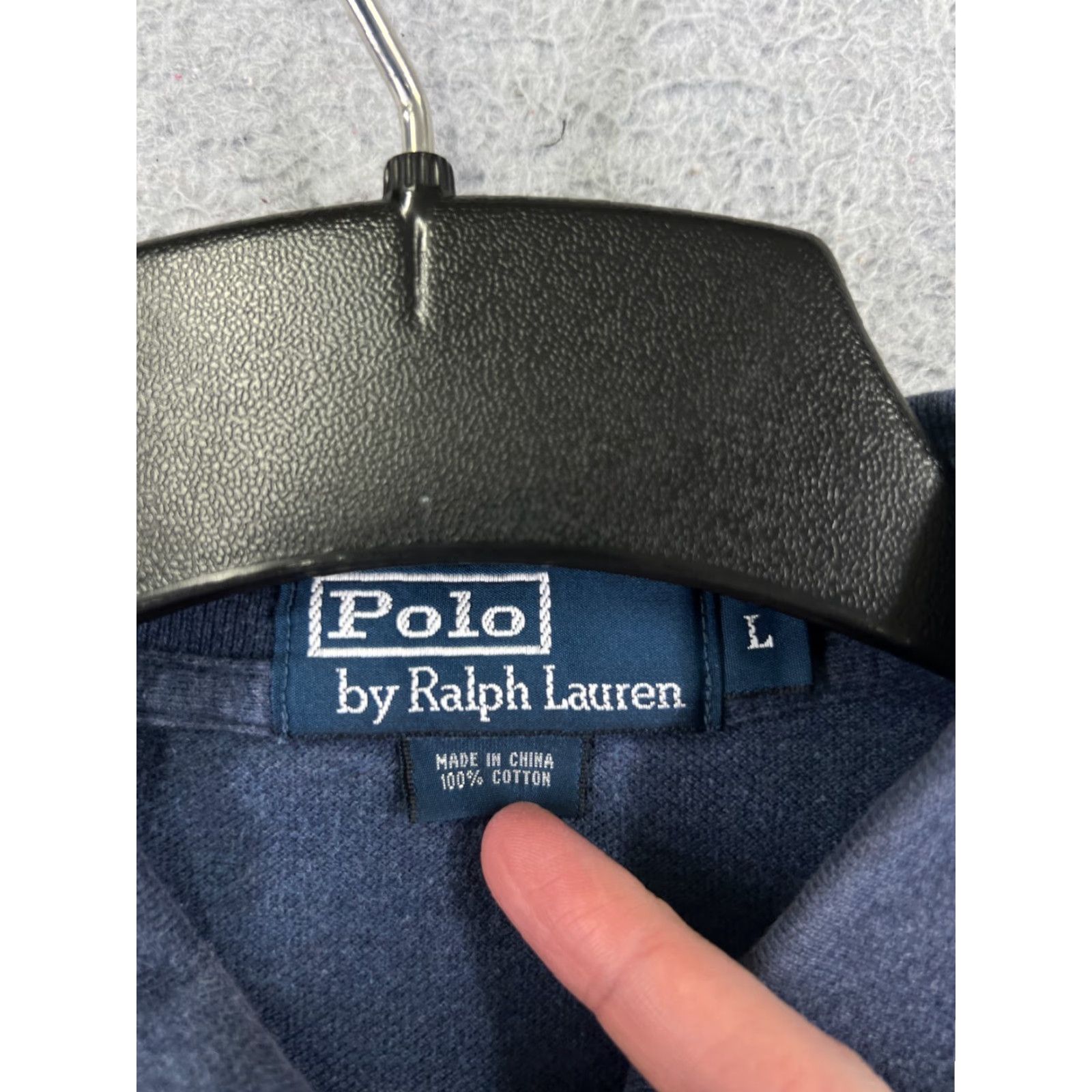 Ralph Lauren VINTAGE Ralph Lauren Polo Shirt Mens Large Blue 100% Cotton Knit Golf Shirt Size US L / EU 52-54 / 3 - 7 Thumbnail