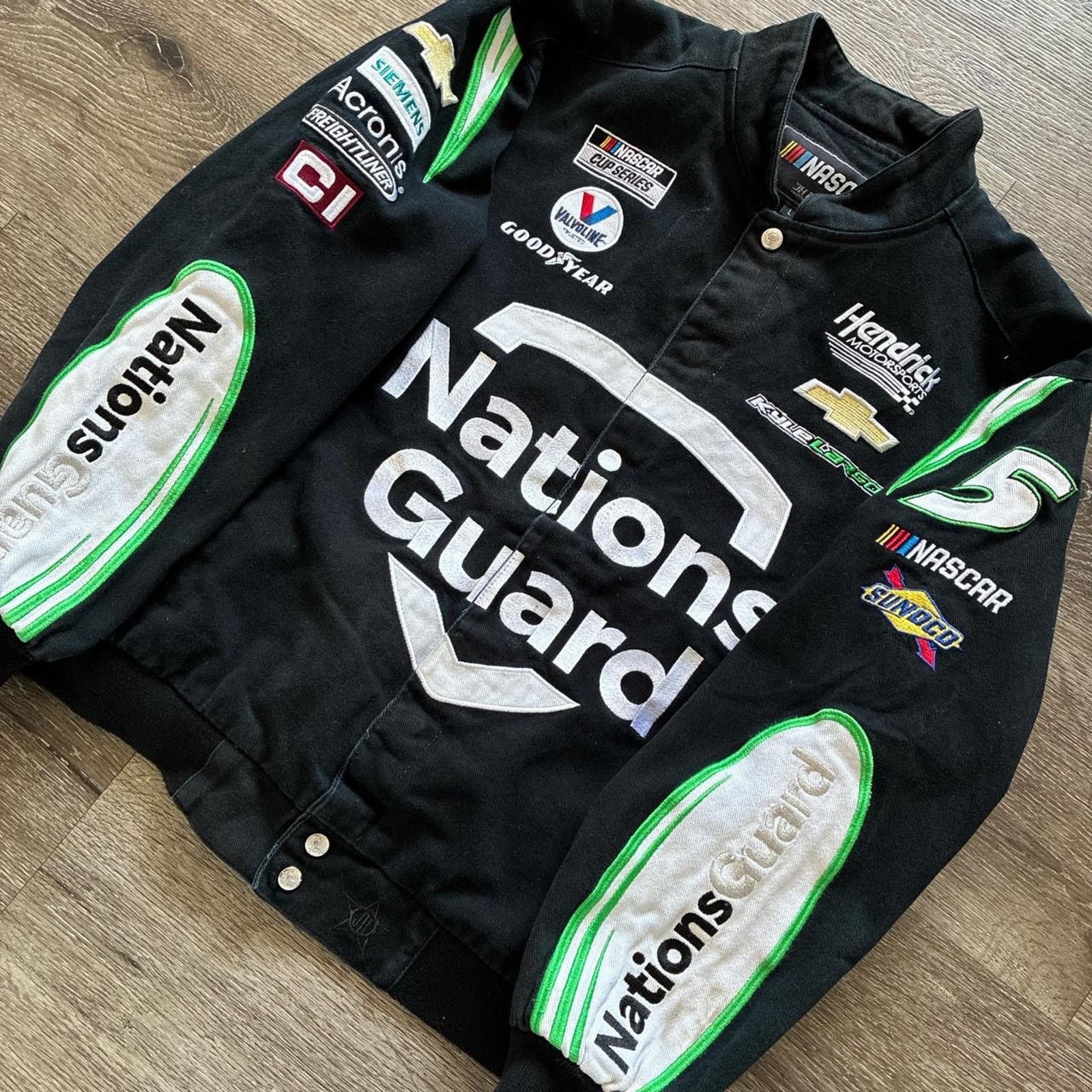 NASCAR × Vintage Vintage 00s Style Nascar Racing JH Designs Jacket Size US L / EU 52-54 / 3 - 3 Thumbnail
