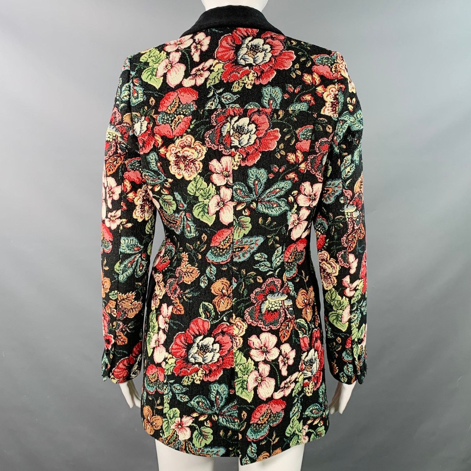 Other 4 Saskia Black Multi-Color Jacquard Jacket Blazer Size S / US 4 / IT 40 - 5 Thumbnail