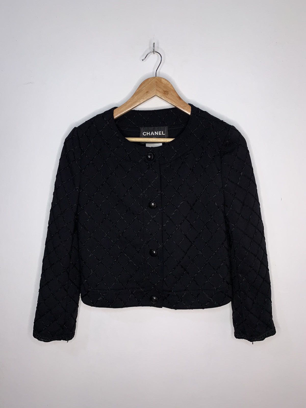 image of Chanel Runway Blazer in Black, Women's (Size XS)