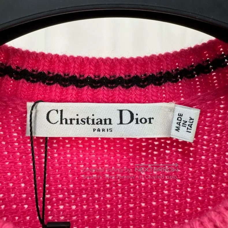Dior Dior Lucky Star Embroidered Letter Knitted Short Sleeve Size XS / US 0-2 / IT 36-38 - 5 Thumbnail