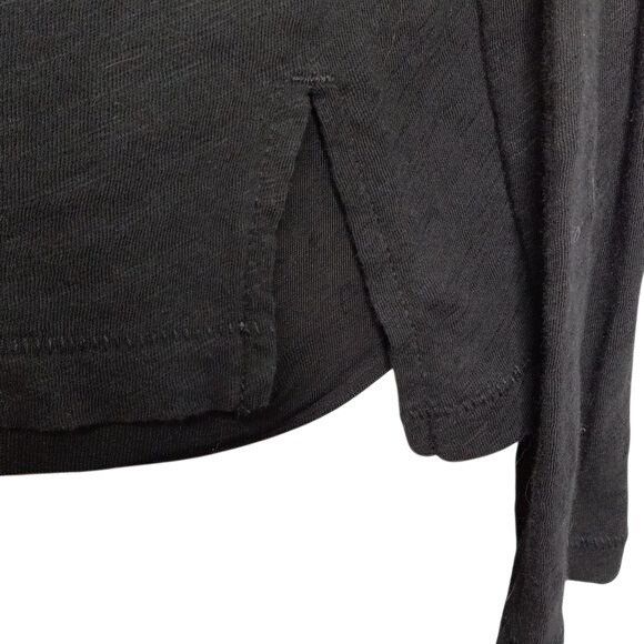 Madewell Madewell Size S Tee Shirt Black Cotton Turtleneck Long Sleev Size S / US 4 / IT 40 - 6 Thumbnail