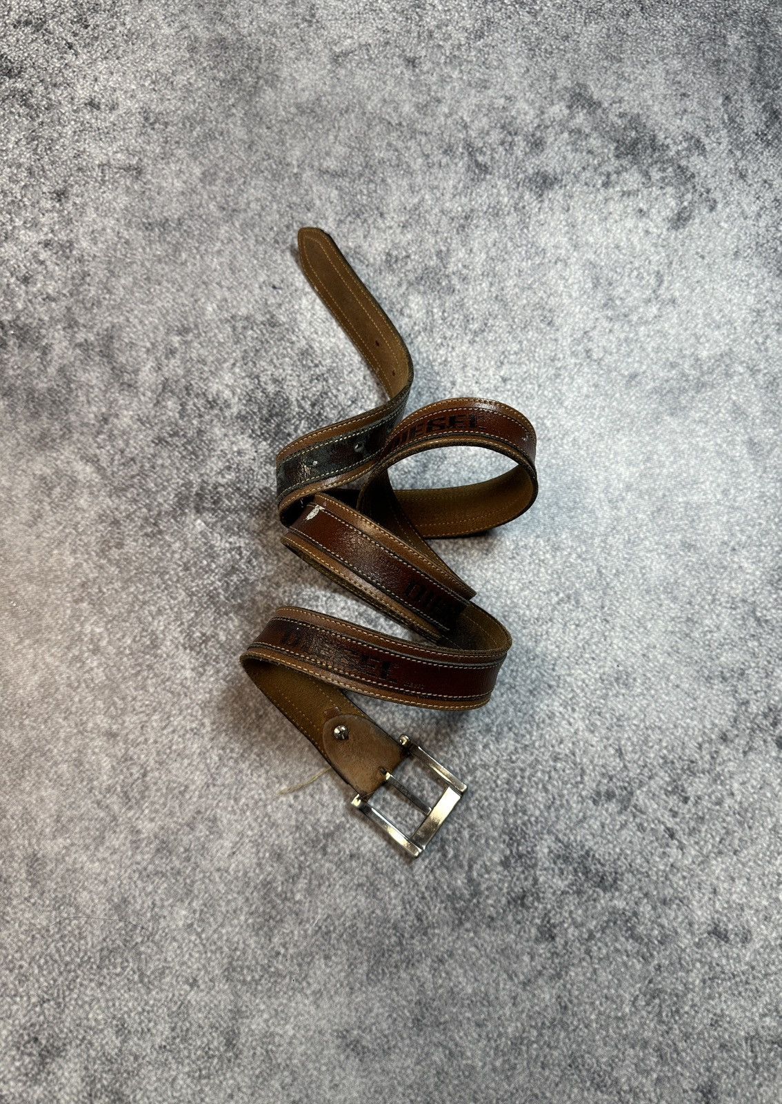 Diesel × Vintage Vintage Diesel Logo Belts Leather Streetwear Rare Style USA Size ONE SIZE - 1 Thumbnail