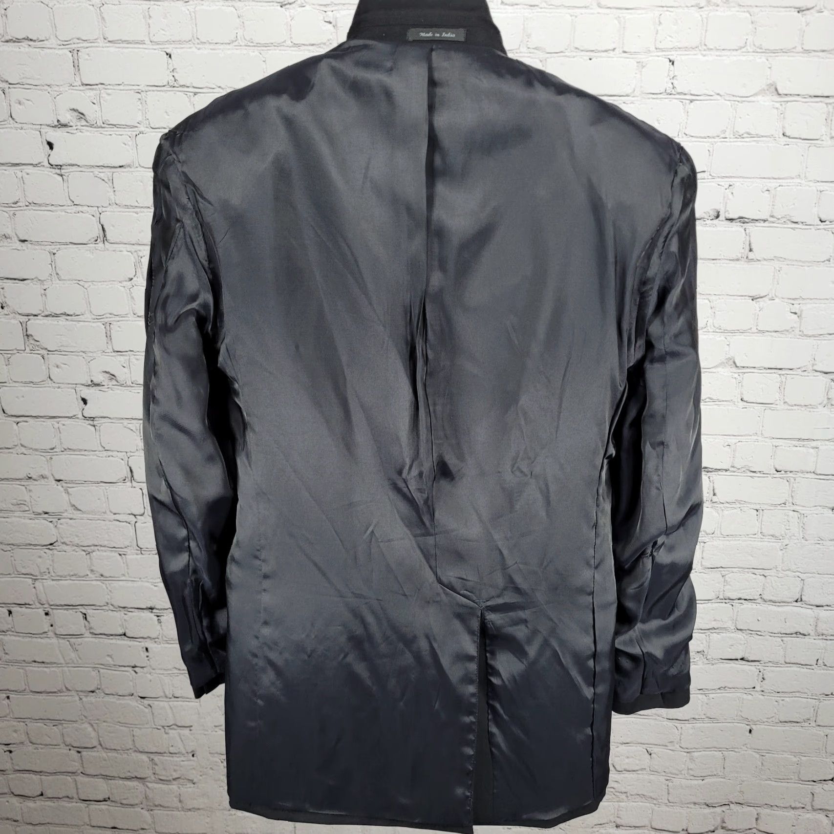 Ralph Lauren Lauren Ralph Lauren Black 100% Wool 2 Button Notch Vented Blazer 41L Men Size 42R - 5 Thumbnail