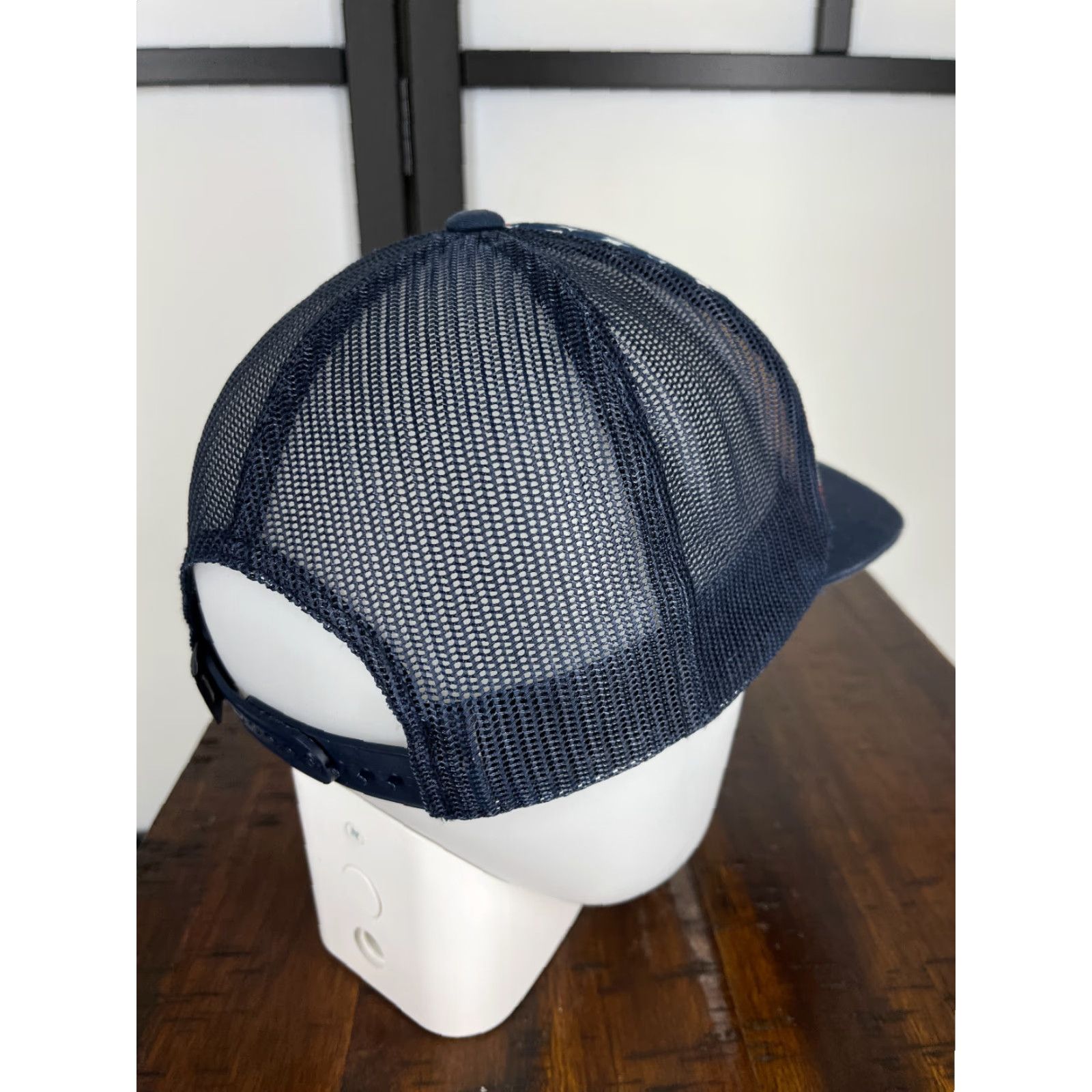 Hurley Hurley Hat Trucker Adult One Size Blue Red USA Flag Cap Cap USA Trucker Hat Mens 4th July Size ONE SIZE - 7 Thumbnail
