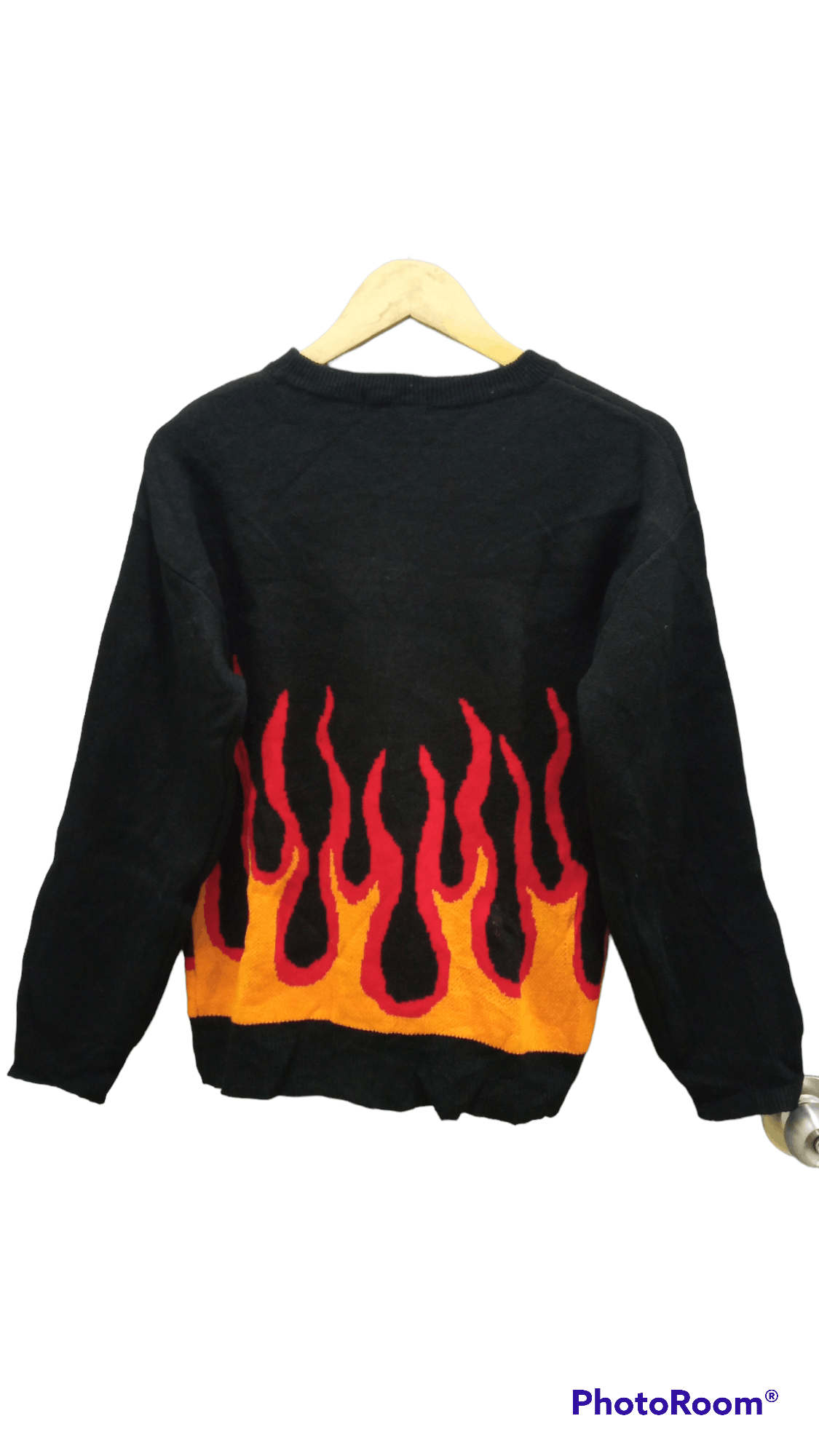 Japanese Brand × Vintage 🔥🔥Vintage Style Pipue De Pique Flame Sweatshirt Size US S / EU 44-46 / 1 - 17 Thumbnail