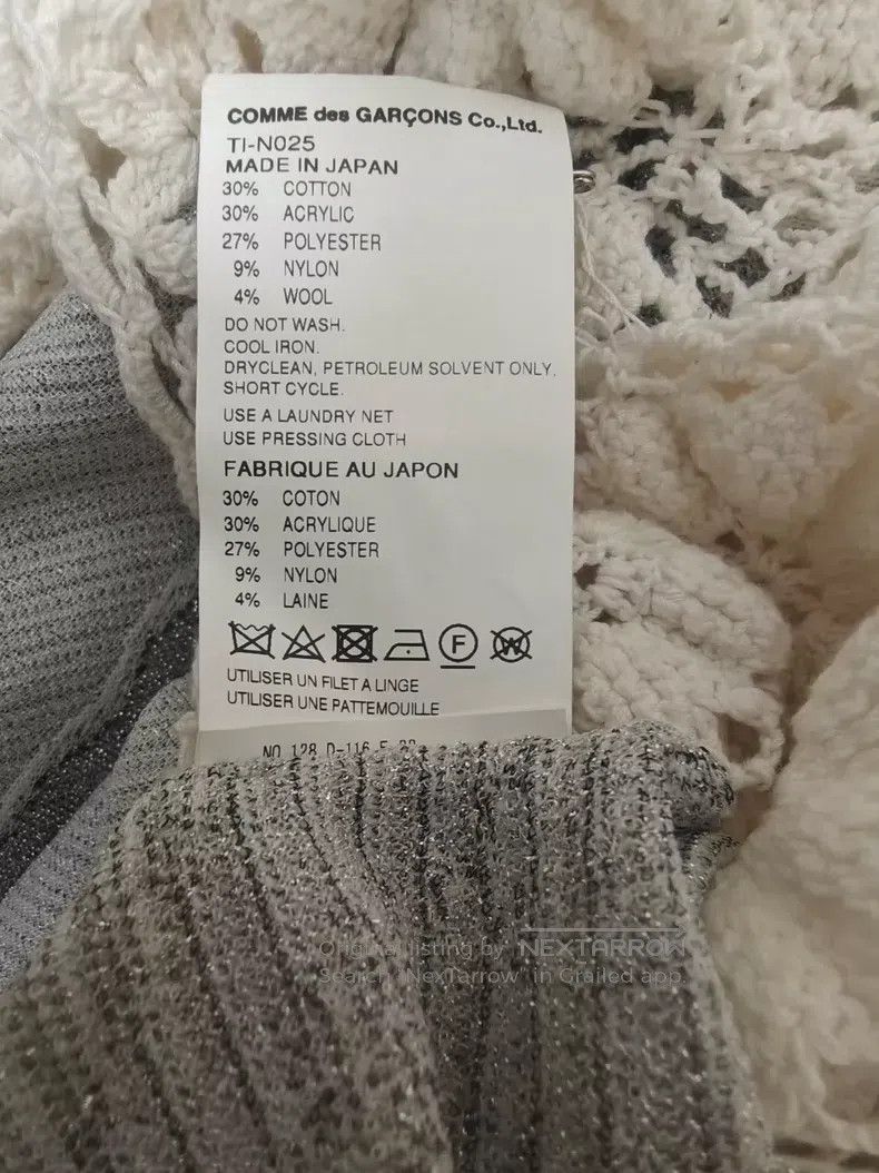 Comme des Garcons Comme Des Garcons Lace Long Sleeve, Size M Size M / US 6-8 / IT 42-44 - 7 Thumbnail
