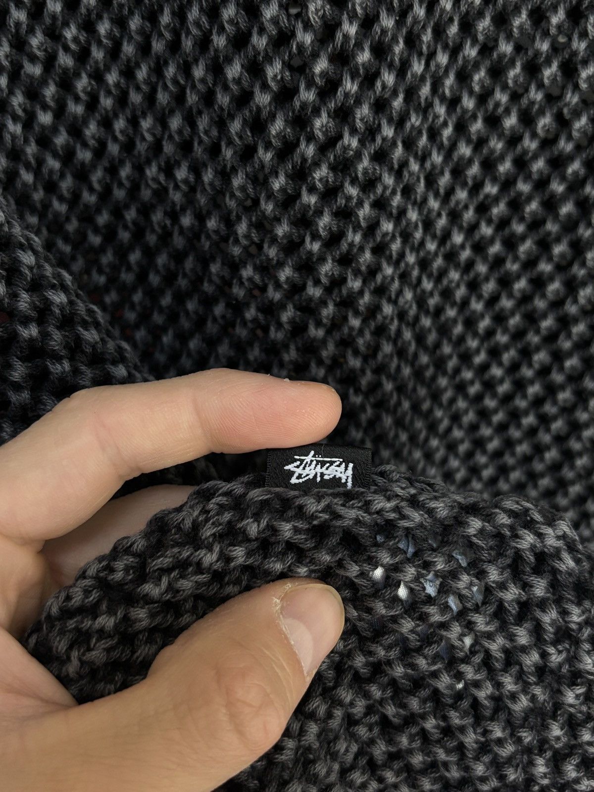 Stussy Stussy O’Dyed Mesh Crochet Avant Garde Pocket Tee Vintage Size US XL / EU 56 / 4 - 6 Thumbnail