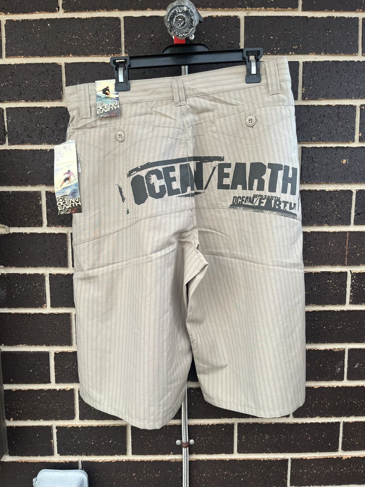 Other Vintage Ocean & Earth Pinstripe Shorts Size US 32 / EU 48 - 1 Thumbnail