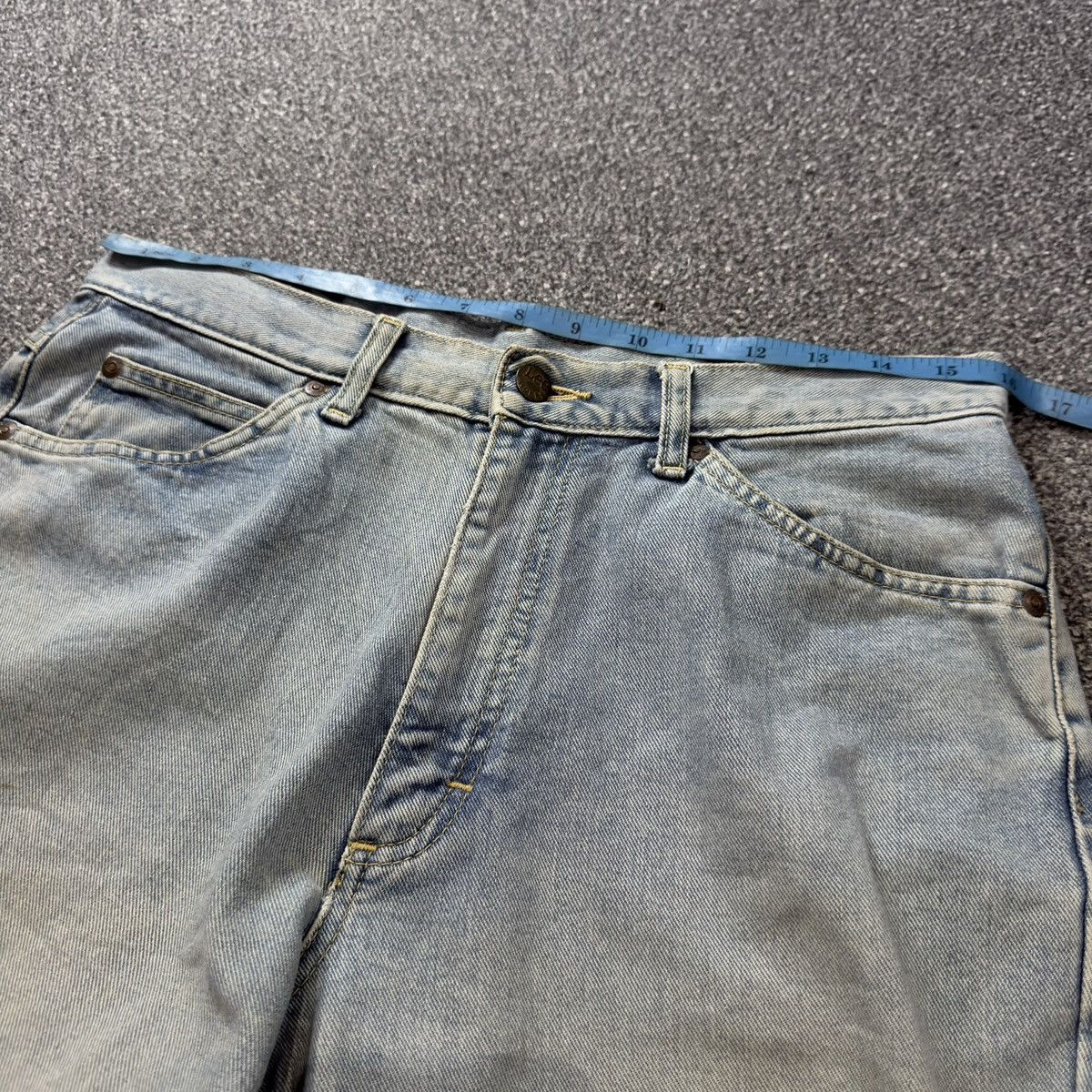 Lee × Number (N)ine Vintage Heavy Faded Washed Grunge Denim Lee Rider W32 Size US 32 / EU 48 - 17 Thumbnail