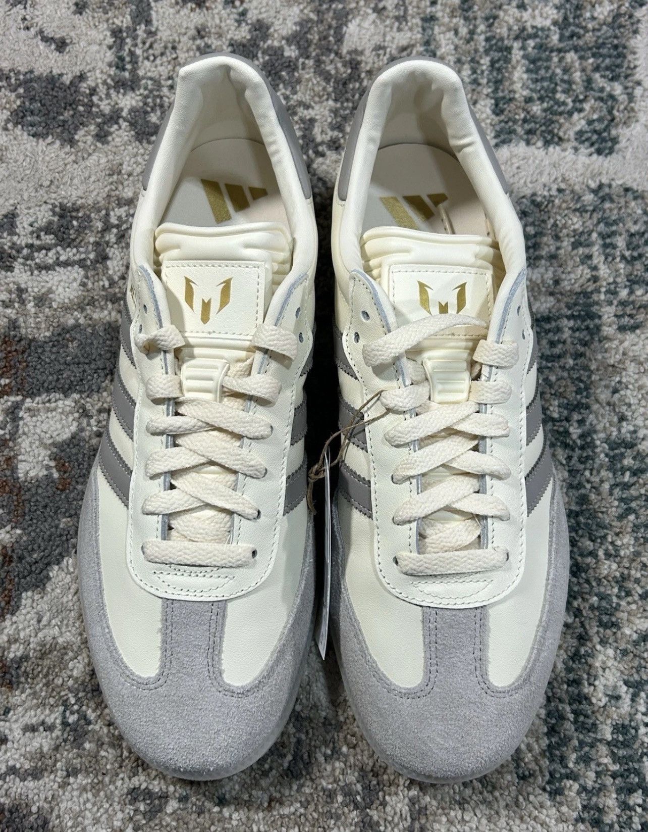 Adidas Adidas Samba Messi Beige/Grey Size US 9.5 / EU 42-43 - 3 Thumbnail