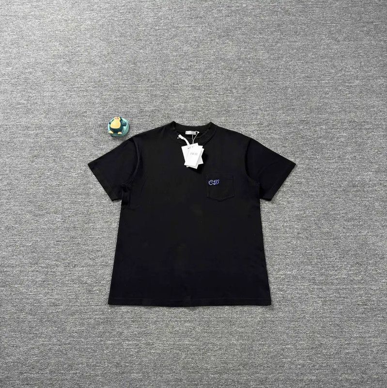 Dior Dior Black Cotton Men's T-Shirt 0089 Size US L / EU 52-54 / 3 - 1 Thumbnail