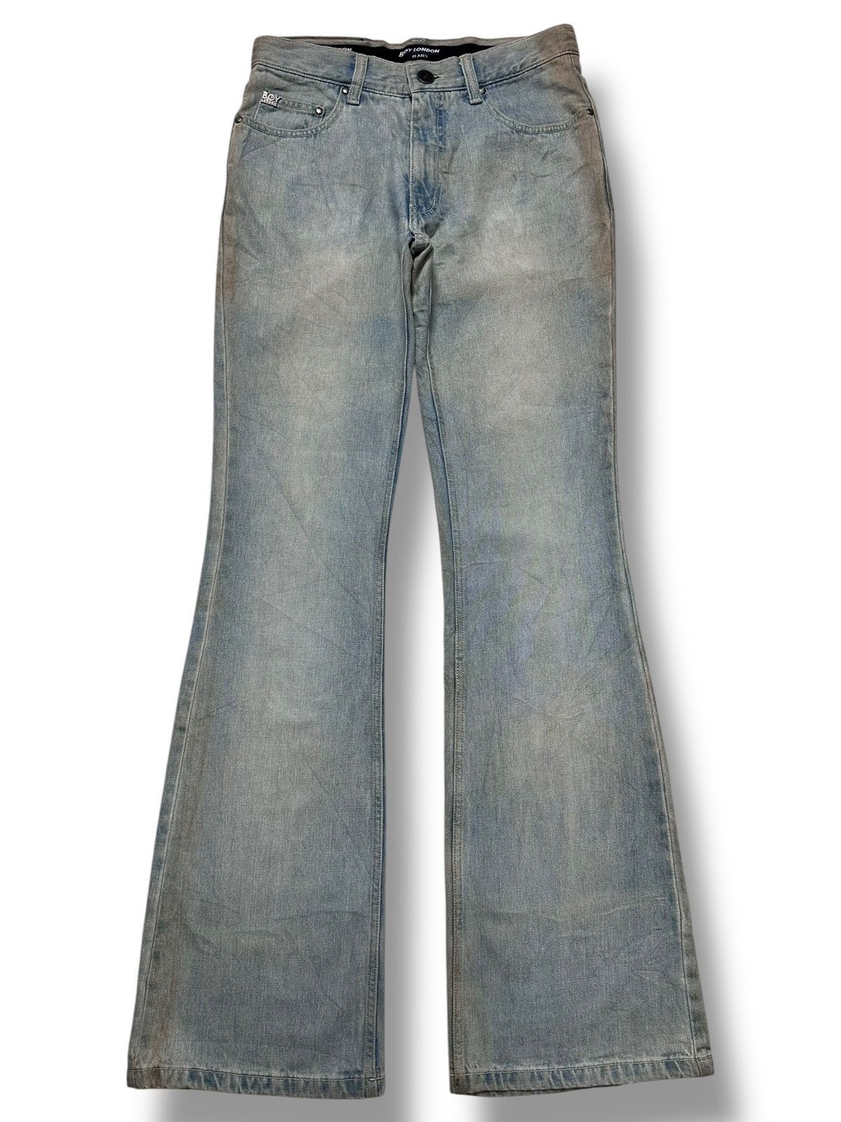Boy London Vintage Boy London Bell-Bottom Flare Jeans Light BlueWash Size US 29 - 1 Thumbnail