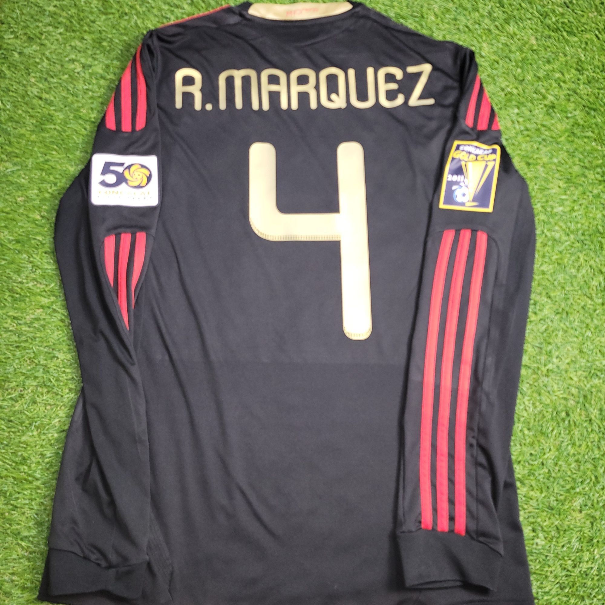 Marquez Mexico 2011 GOLD CUP FINAL Soccer Away Jersey M
