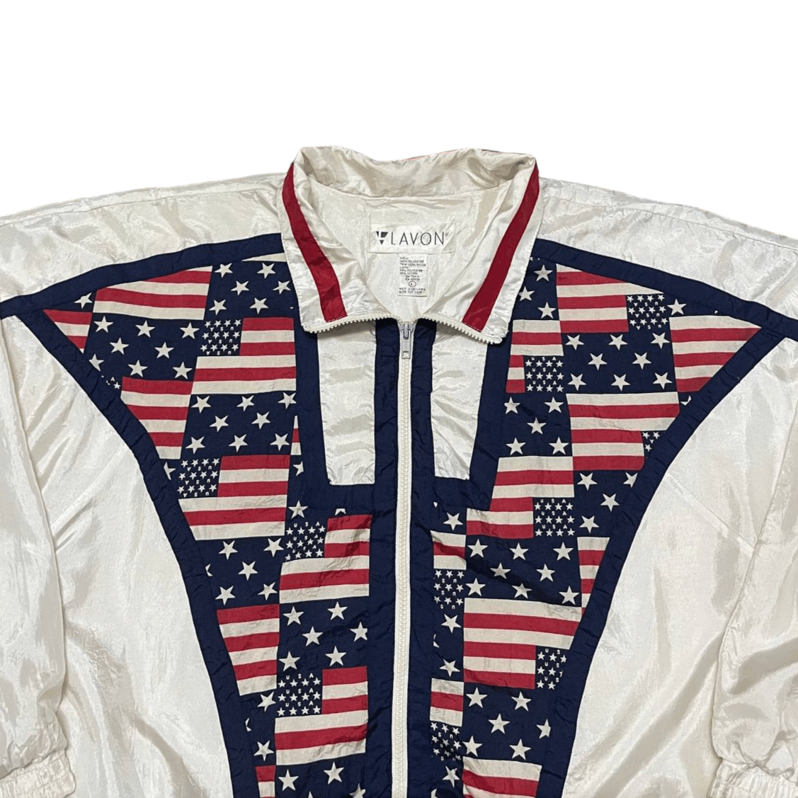 Japanese Brand Vintage Lavon USA Flag Light Jacket Size US L / EU 52-54 / 3 - 2 Thumbnail