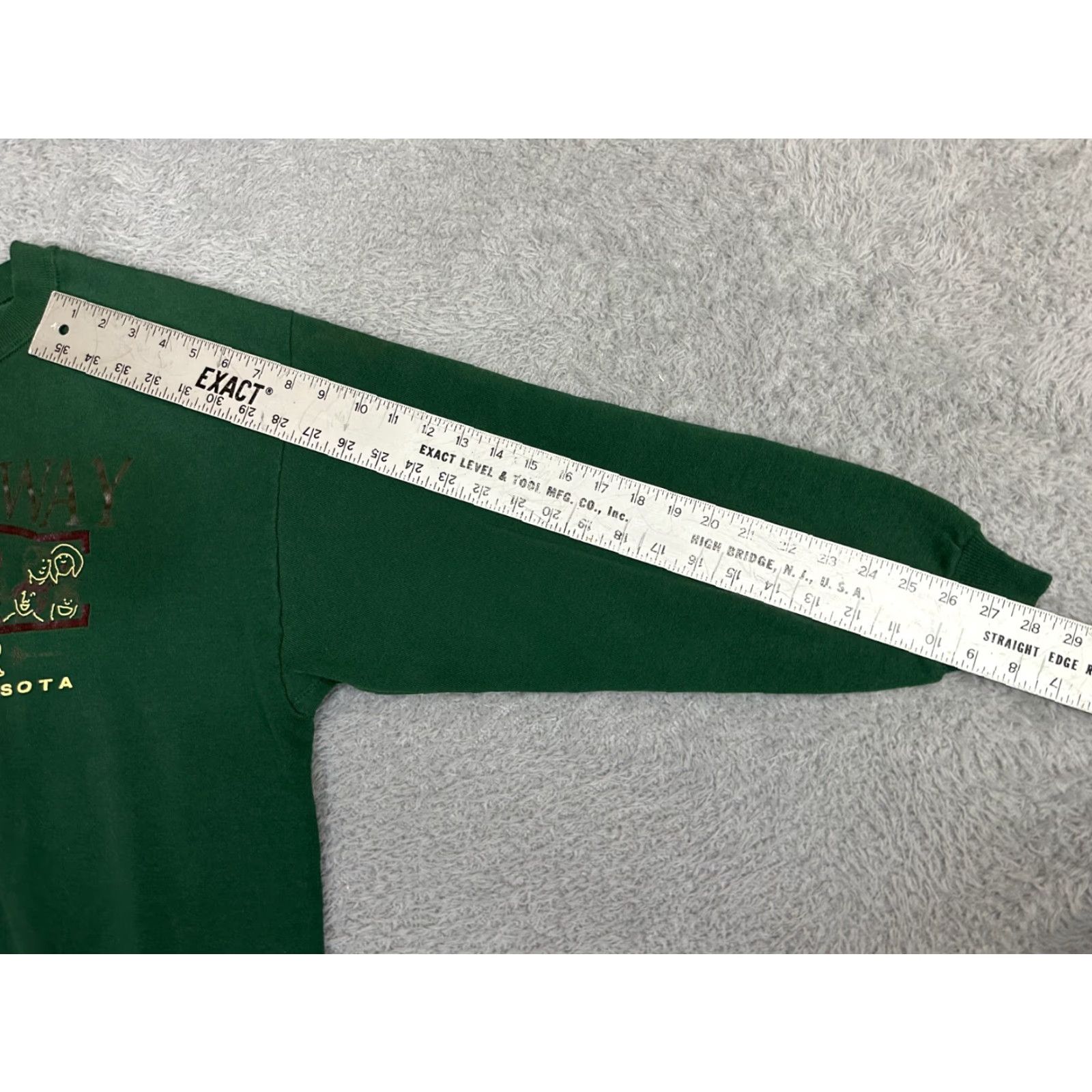 Jerzees VINTAGE Jerzees Sweatshirt Mens L Green 80s Grunge USA Logo Cotton Blend Pullover Sweatshirt Size US L / EU 52-54 / 3 - 7 Thumbnail