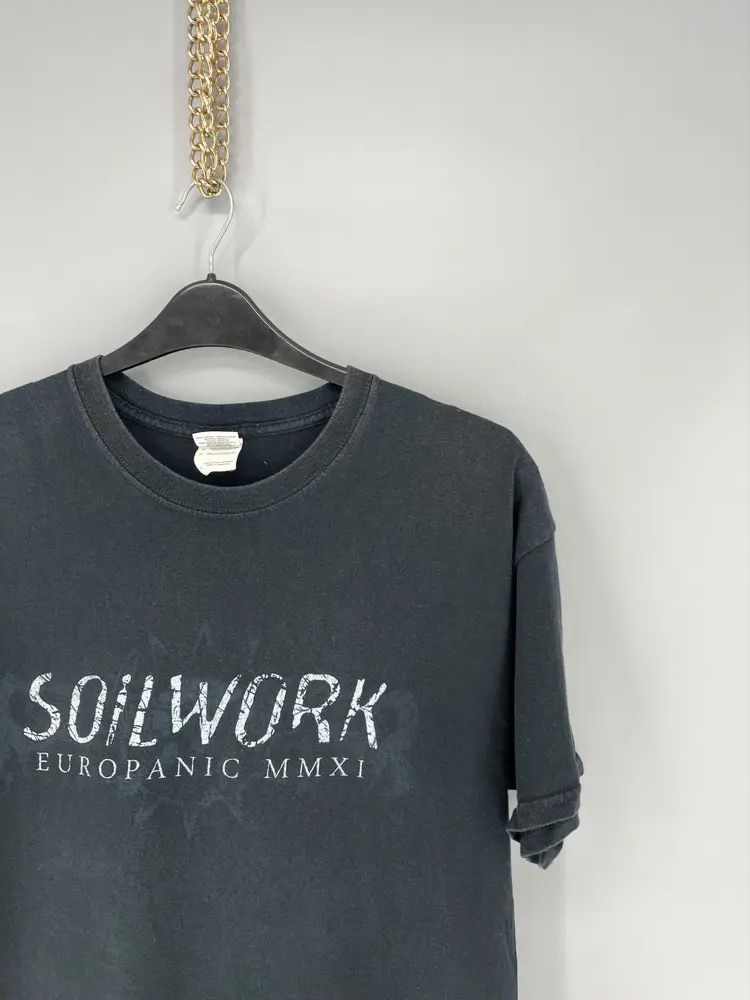 Vintage Vintage SOILWORK Band Bootleg T-Shirt Death metal Metalcore Size US L / EU 52-54 / 3 - 5 Thumbnail