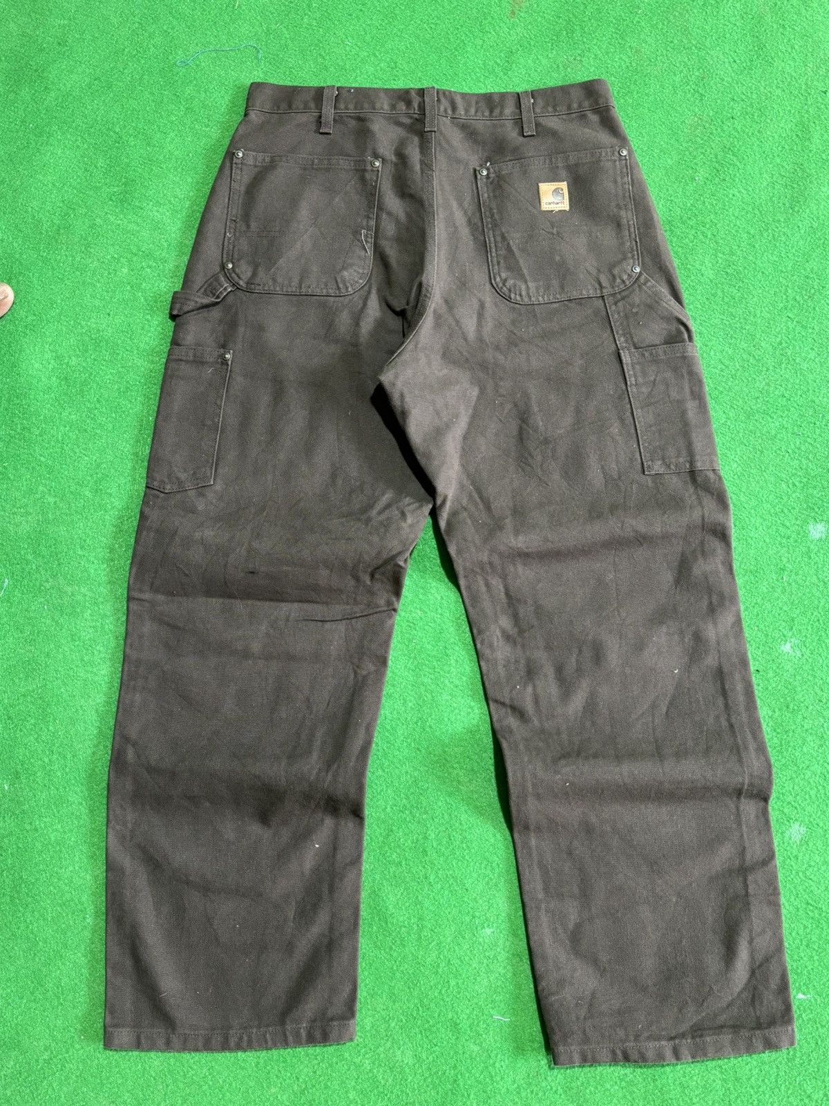 Other DARK BROWN CARHARTT DOUBLLE KNEE - MODEL[ B136- DKB ] Size US 34 / EU 50 - 4 Thumbnail