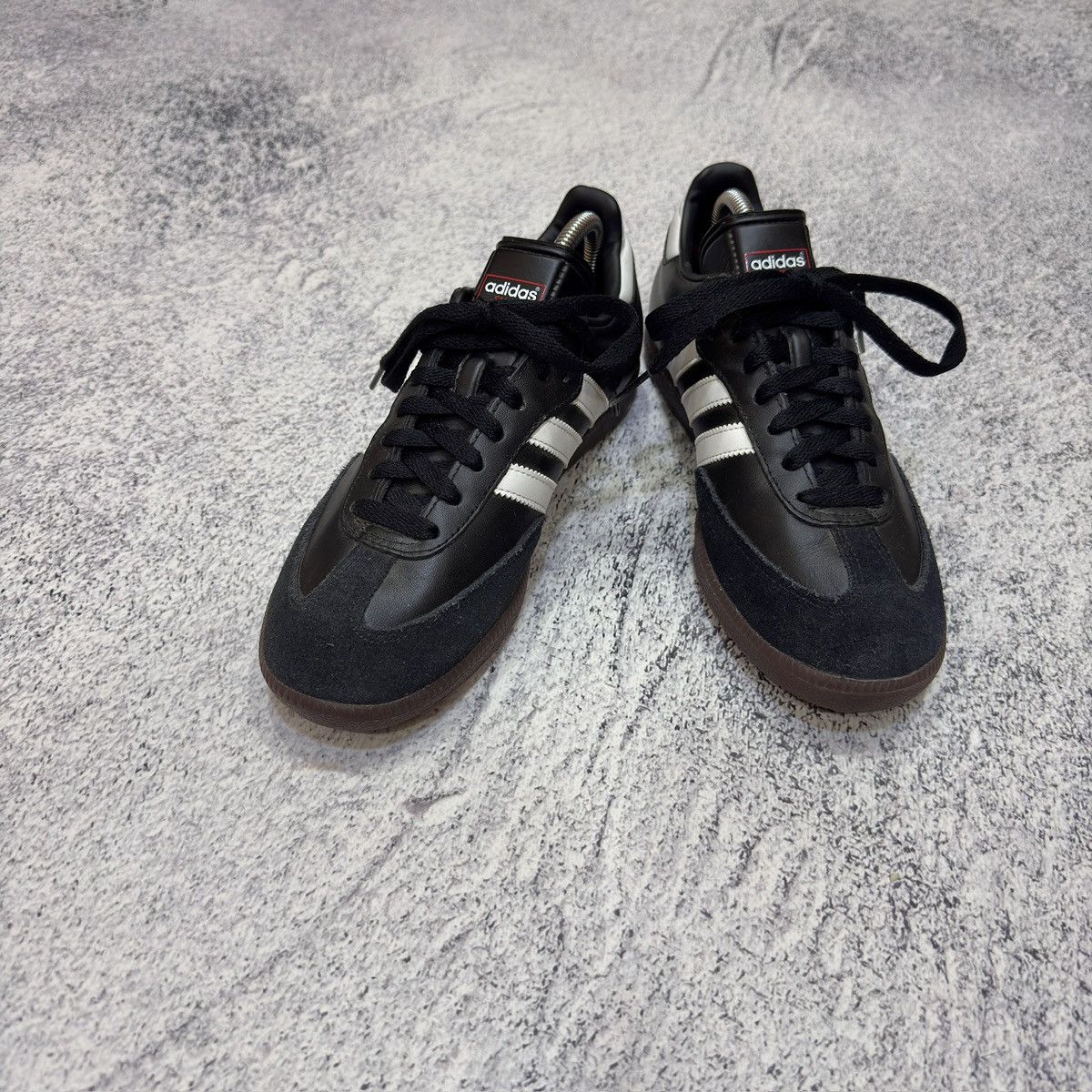 Adidas × Designer Adidas Samba Black Leather US7 UK6.5 EU40 JP25 Size US 7 / EU 40 - 2 Thumbnail