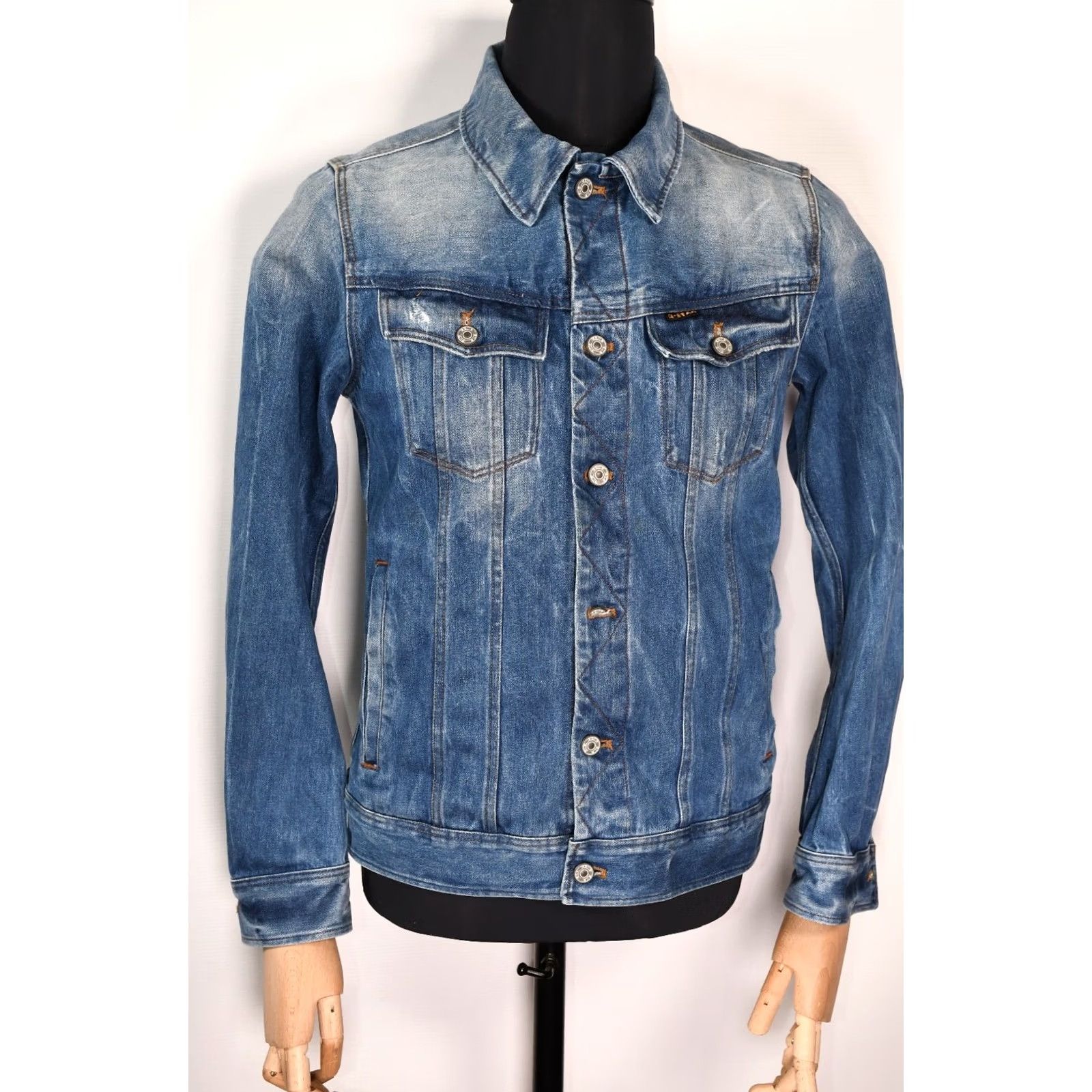 G-Star G-Star Slim Tailor 3D Denim Jacket L Mens Blue Jeans Jacket Size US L / EU 52-54 / 3 - 2 Thumbnail