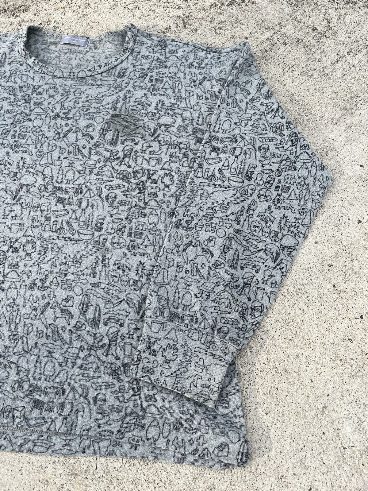 Comme des Garcons AW2003 Rare Comme Des Garcons Homme Wool Sweater Size US M / EU 48-50 / 2 - 8 Thumbnail