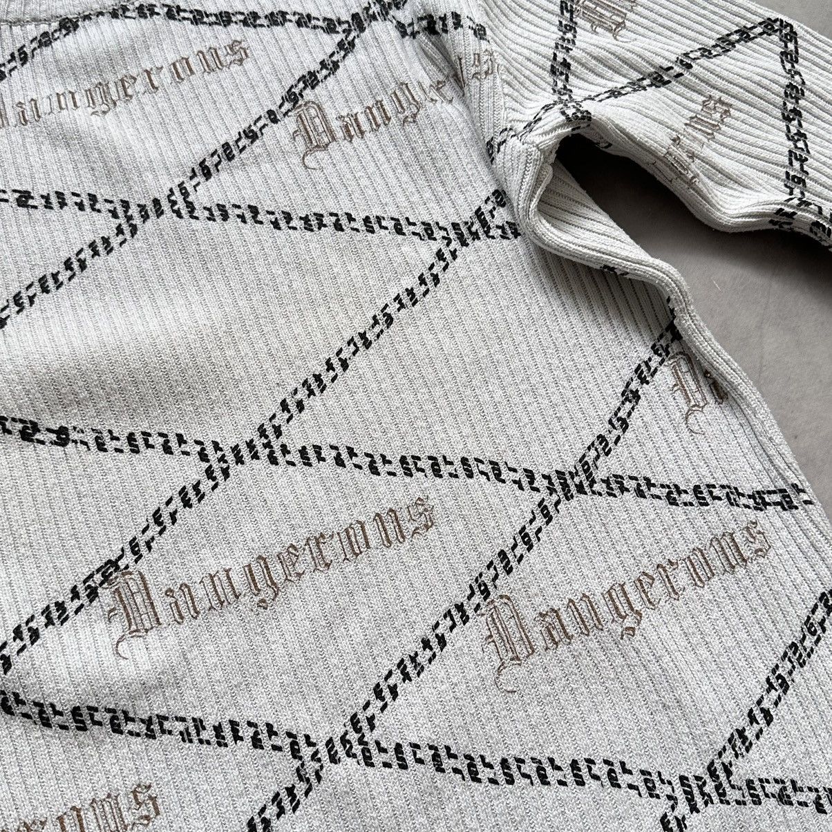 Hysteric Glamour × Undercover Japan Poem Chains Impala LGB Vibe Knit Ribbed Sweater Size US XL / EU 56 / 4 - 10 Thumbnail