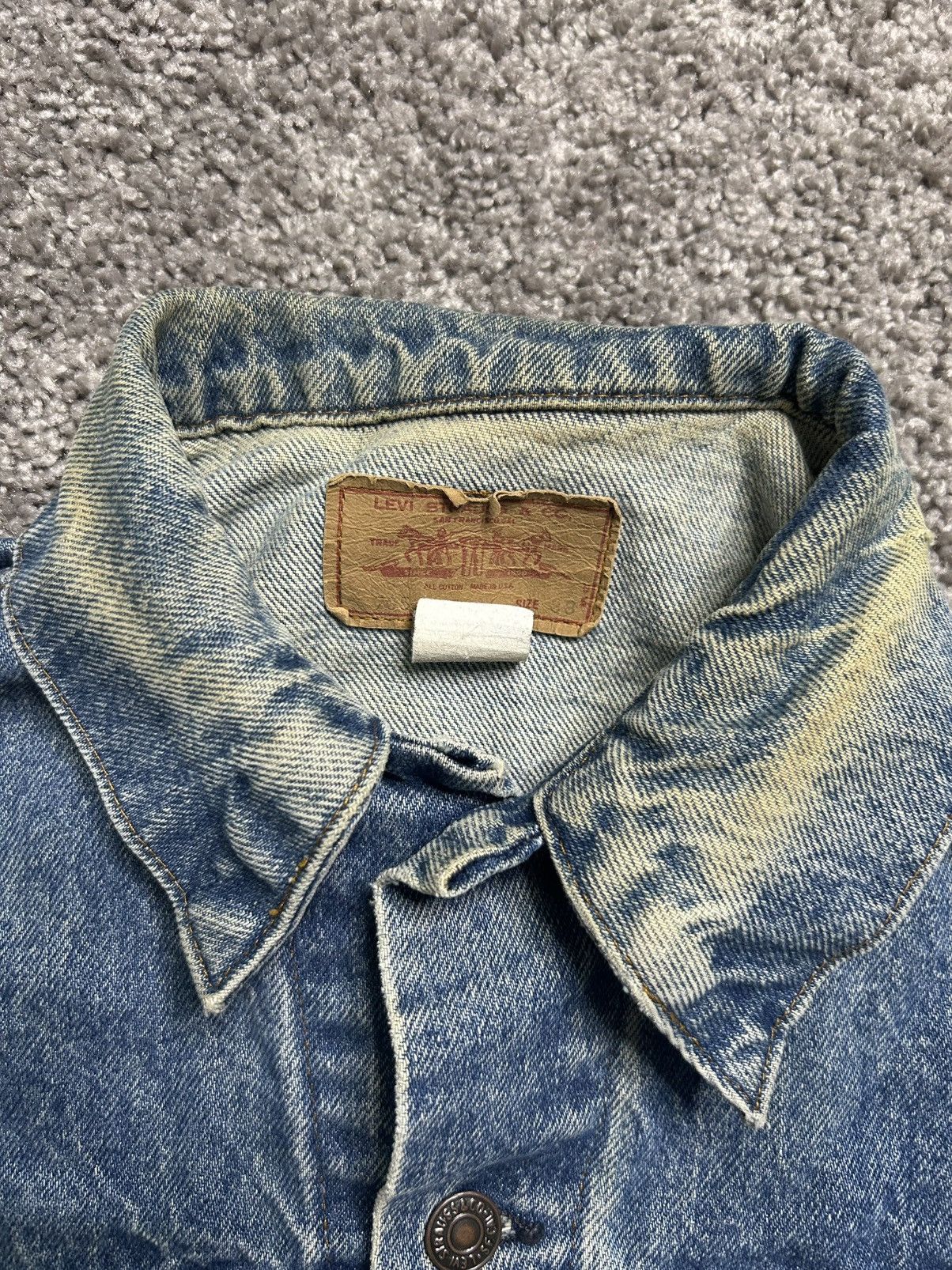 Levi's Vintage 80s Levi’s Denim Vest Jacket Button USA Faded Size US S / EU 44-46 / 1 - 5 Thumbnail