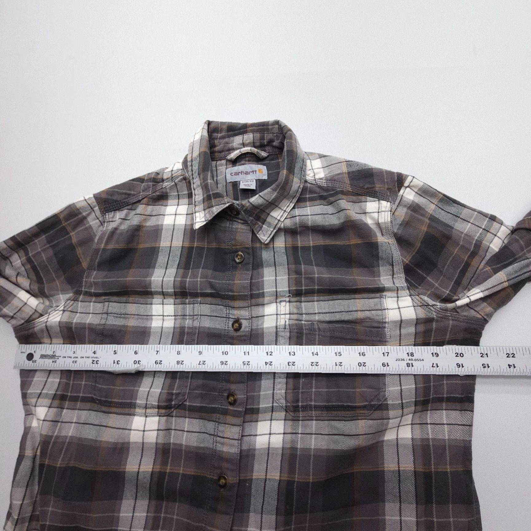 Carhartt Carhartt Shirt Womens Medium Flannel Plaid Rugged Flex Hamilton Work Size M / US 6-8 / IT 42-44 - 6 Thumbnail