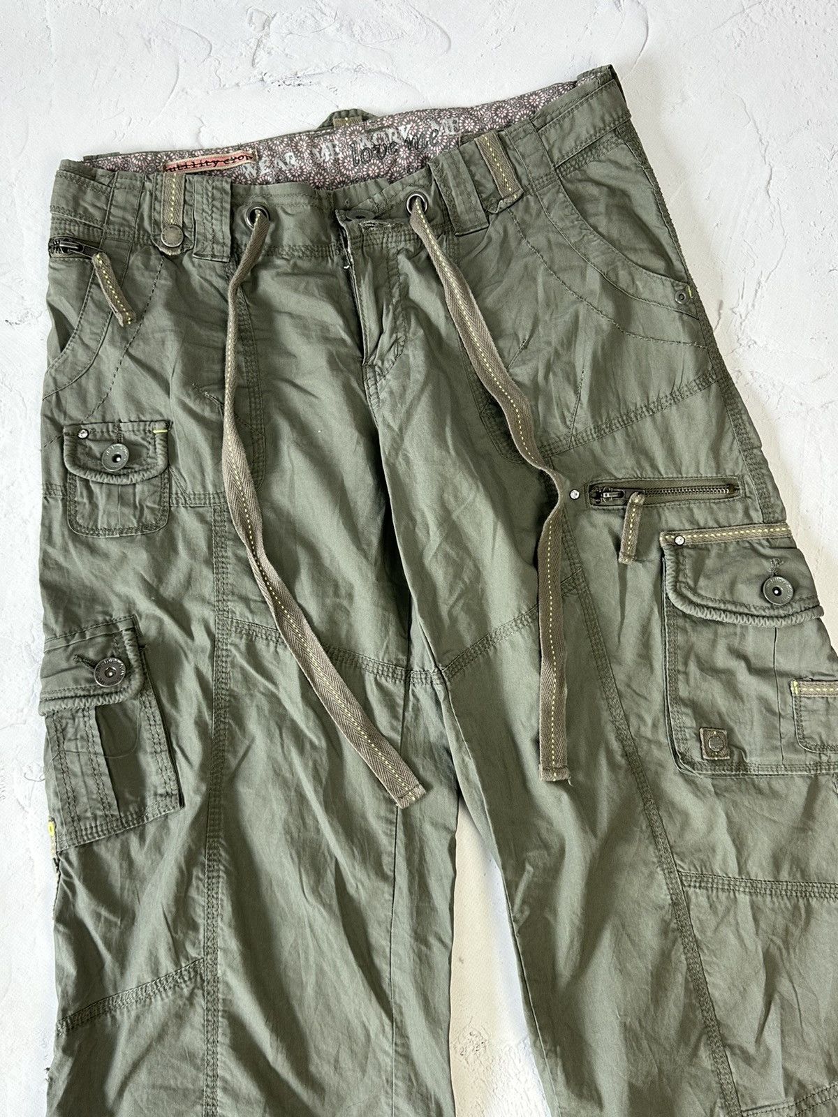 If Six Was Nine × Japanese Brand × Vintage Y2K Vintage Cargo Khaki Breeches Size 27" / US 4 / IT 40 - 3 Thumbnail
