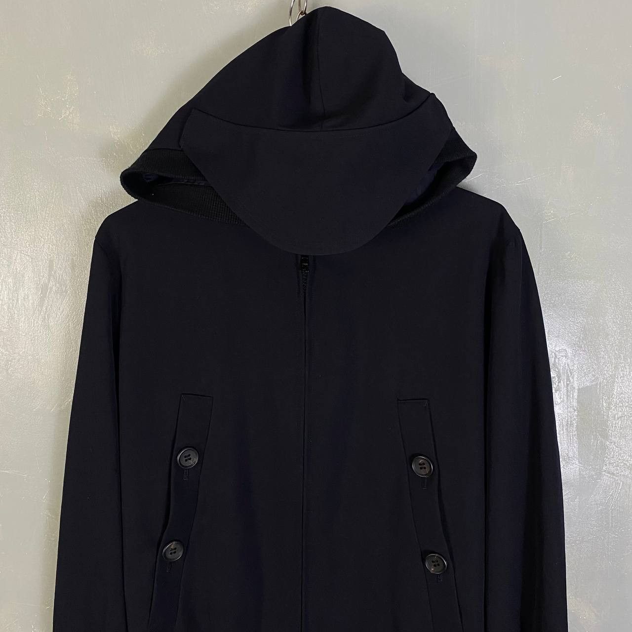 Yohji Yamamoto Yohji Yamamoto Technical Hooded Wool Jacket Size US M / EU 48-50 / 2 - 2 Thumbnail