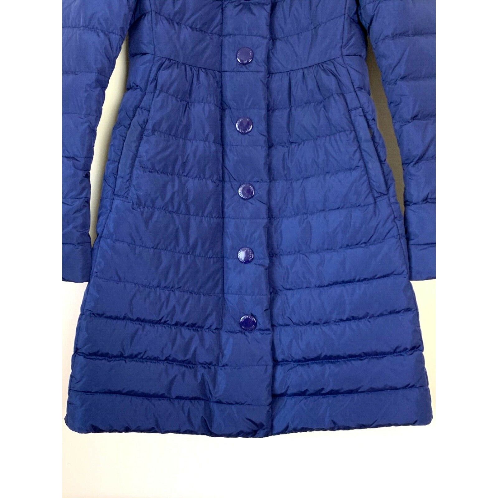 Moncler Women's MONCLER JURA Down Jacket Coat Parka SZ 0 XS Blue Size XS / US 0-2 / IT 36-38 - 8 Thumbnail
