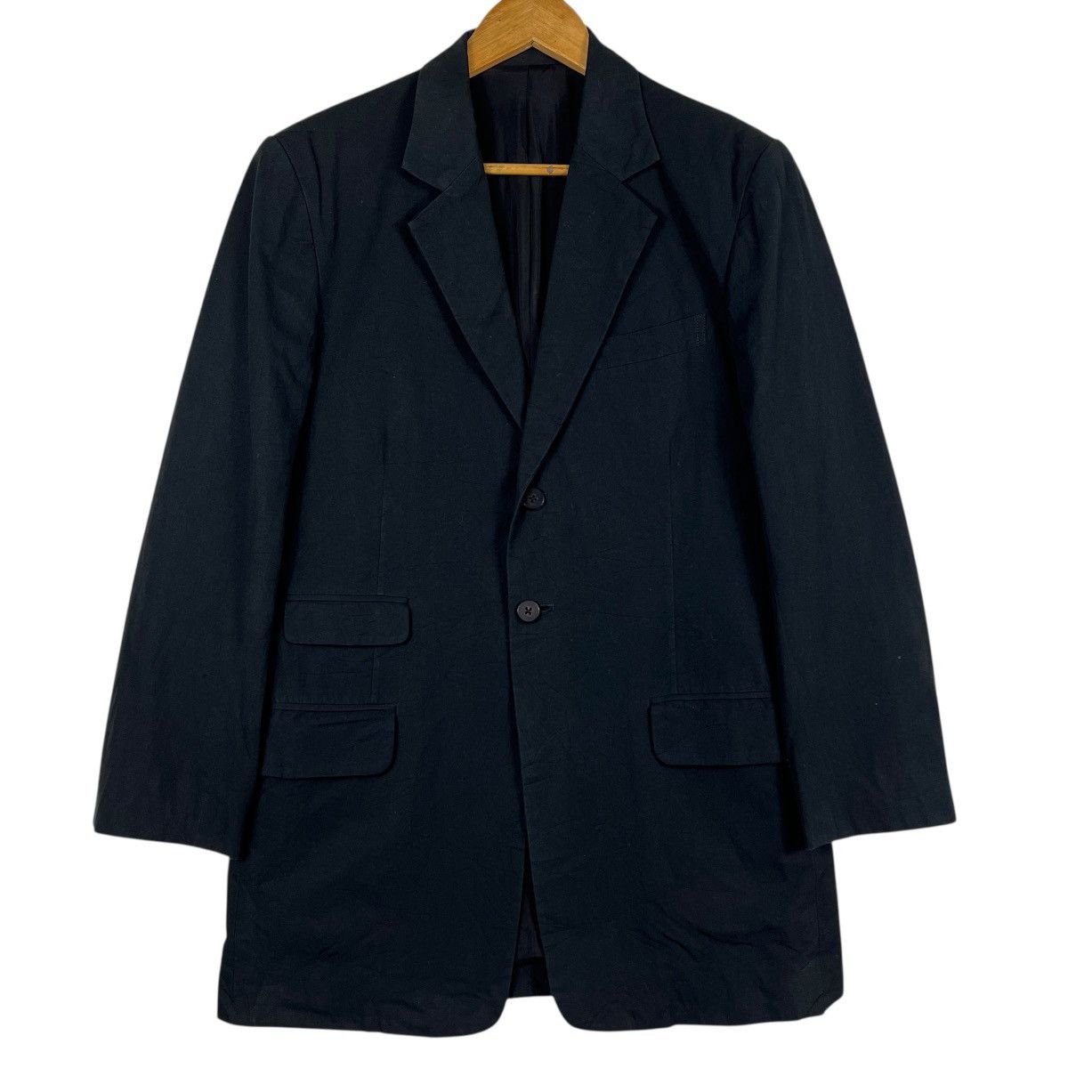 Satoshi Nakamoto Royal Flash Designer Satoshi Tanaka Cotton Blazer Jacket Size US M / EU 48-50 / 2 - 2 Thumbnail