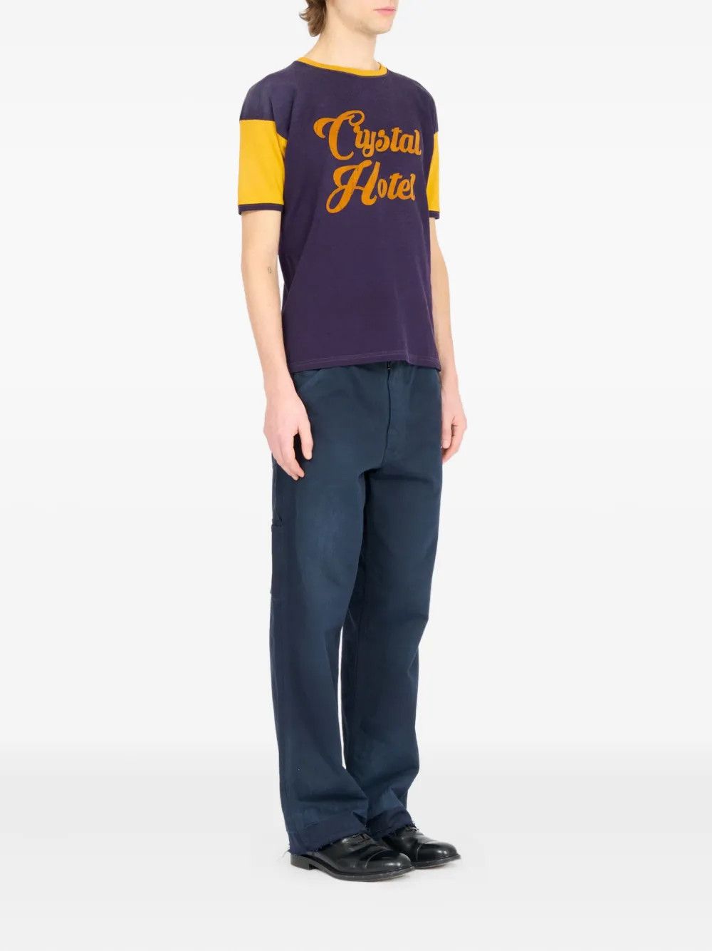 Maison Margiela o1w1db10526 Slogan-print T-Shirt in Purple Size US L / EU 52-54 / 3 - 3 Thumbnail