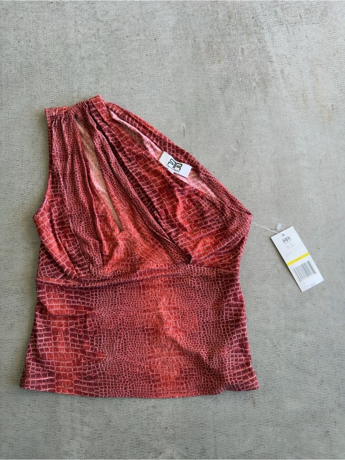 Other Robert Rodriguez / Kit One-Shoulder Top / Red Croc Size M / US 6-8 / IT 42-44 - 3 Thumbnail