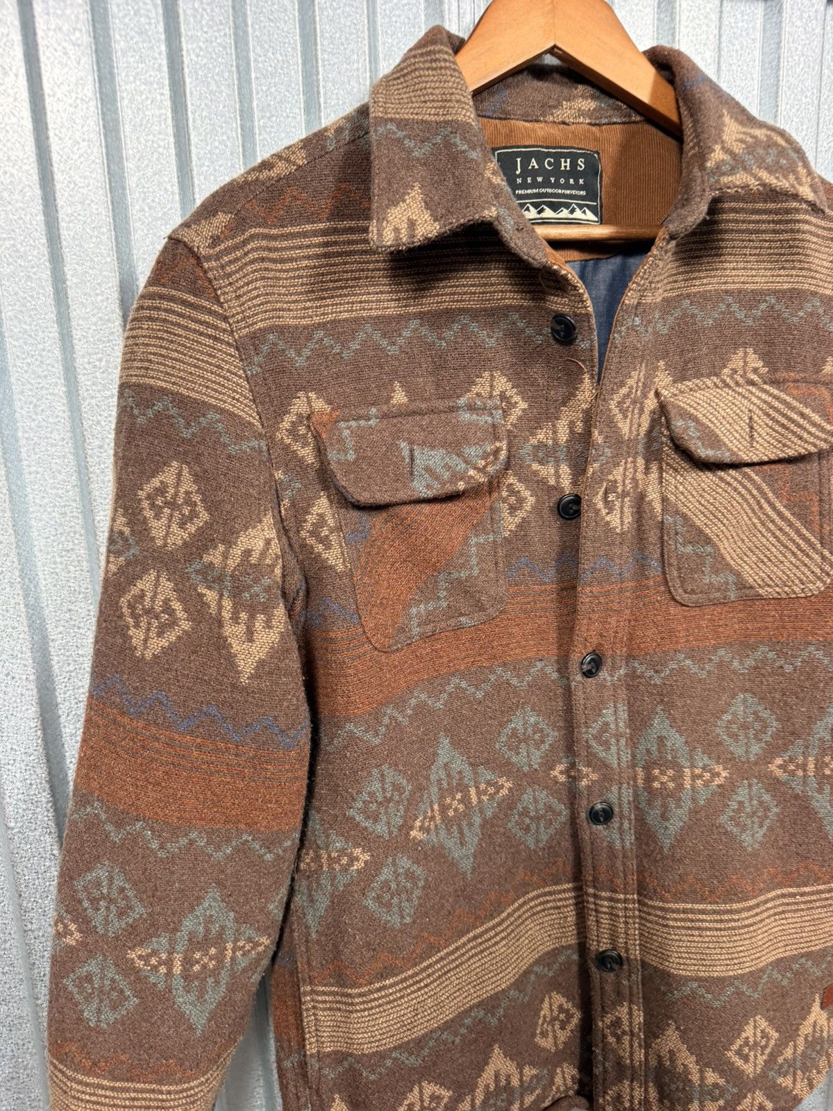 JACHS NY Insane Jachs NY Brown Fleece Button Up Western Jacket Size US M / EU 48-50 / 2 - 6 Thumbnail