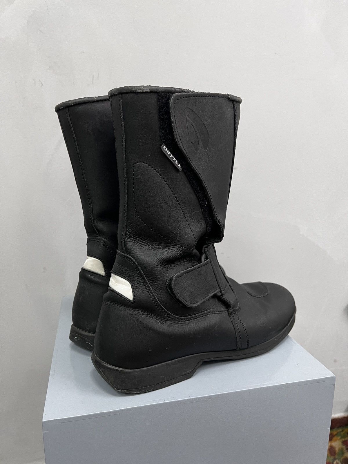 Vintage RACING MOTO LEATHER HIGH margiela style boots shoes Size US 10 / EU 43 - 4 Thumbnail