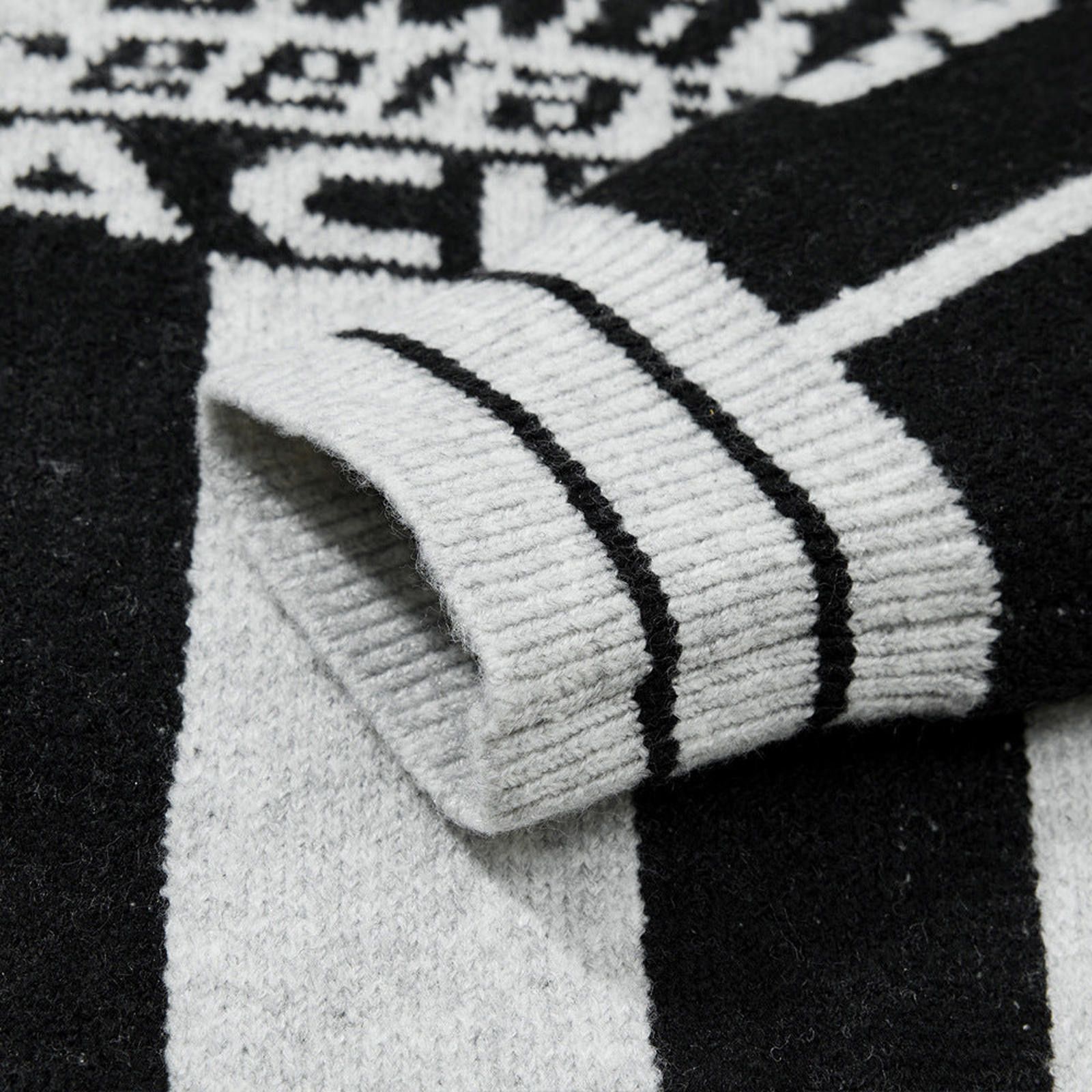 Vintage Striped Knit Polo Sweater, Casual Fit Sweater Size US M / EU 48-50 / 2 - 4 Thumbnail