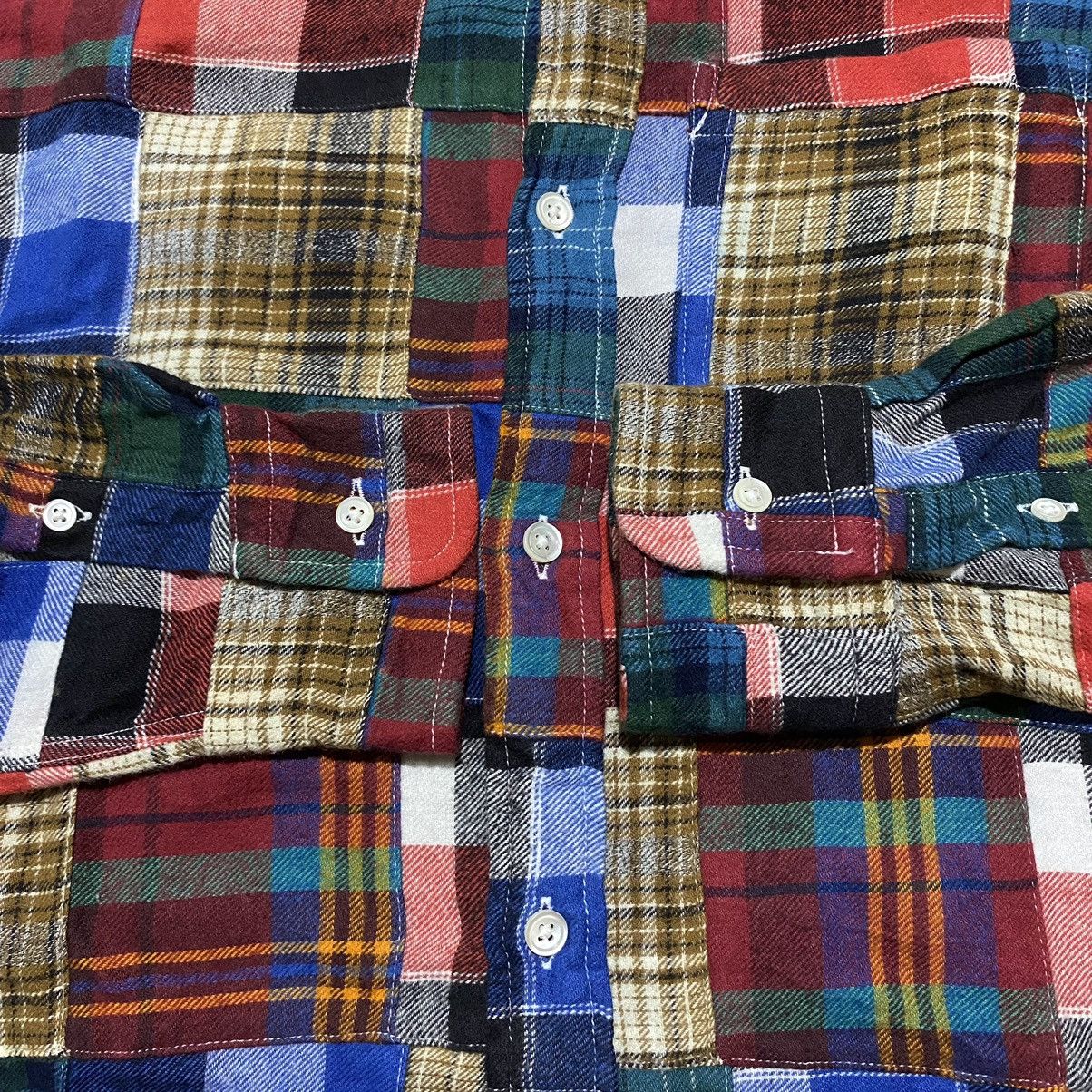 Beams Japan International Gallery By BEAMS Patchwork Flannel Shirt Size US S / EU 44-46 / 1 - 3 Thumbnail