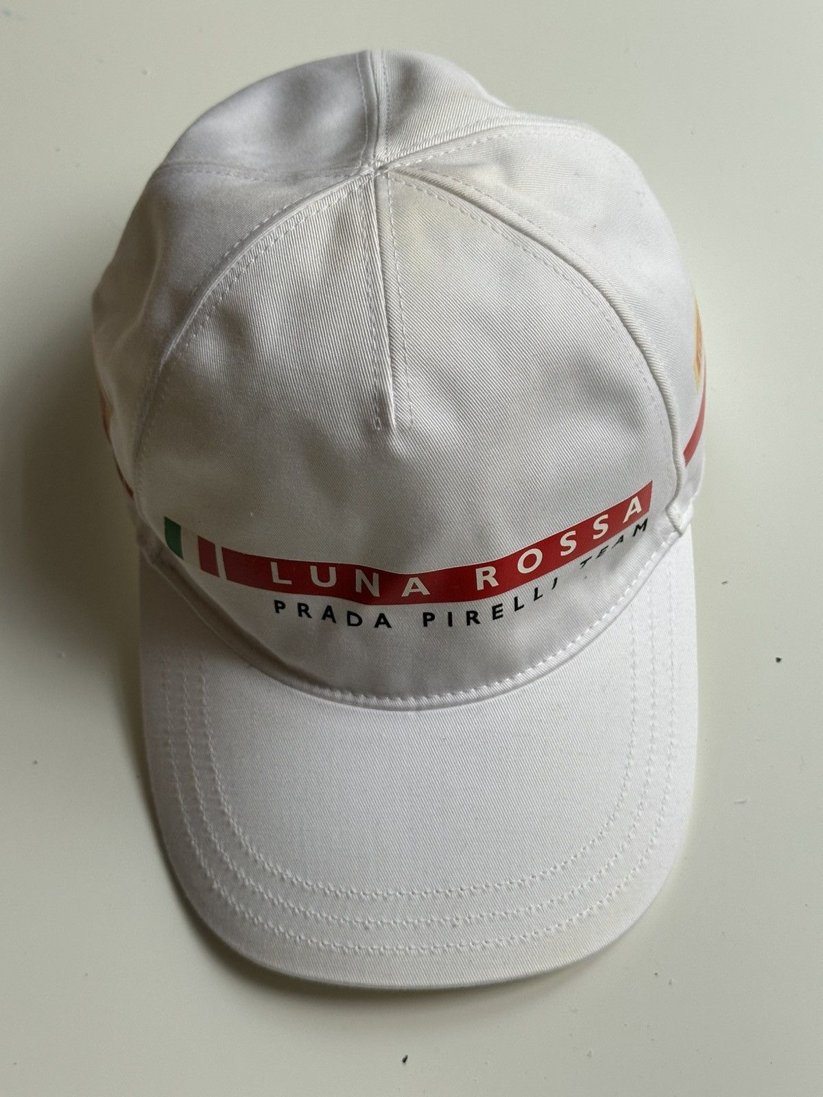 Prada Prada Luna Rossa Vintage Rare 00s Luxury Red Tab Cap Size ONE SIZE - 11 Thumbnail