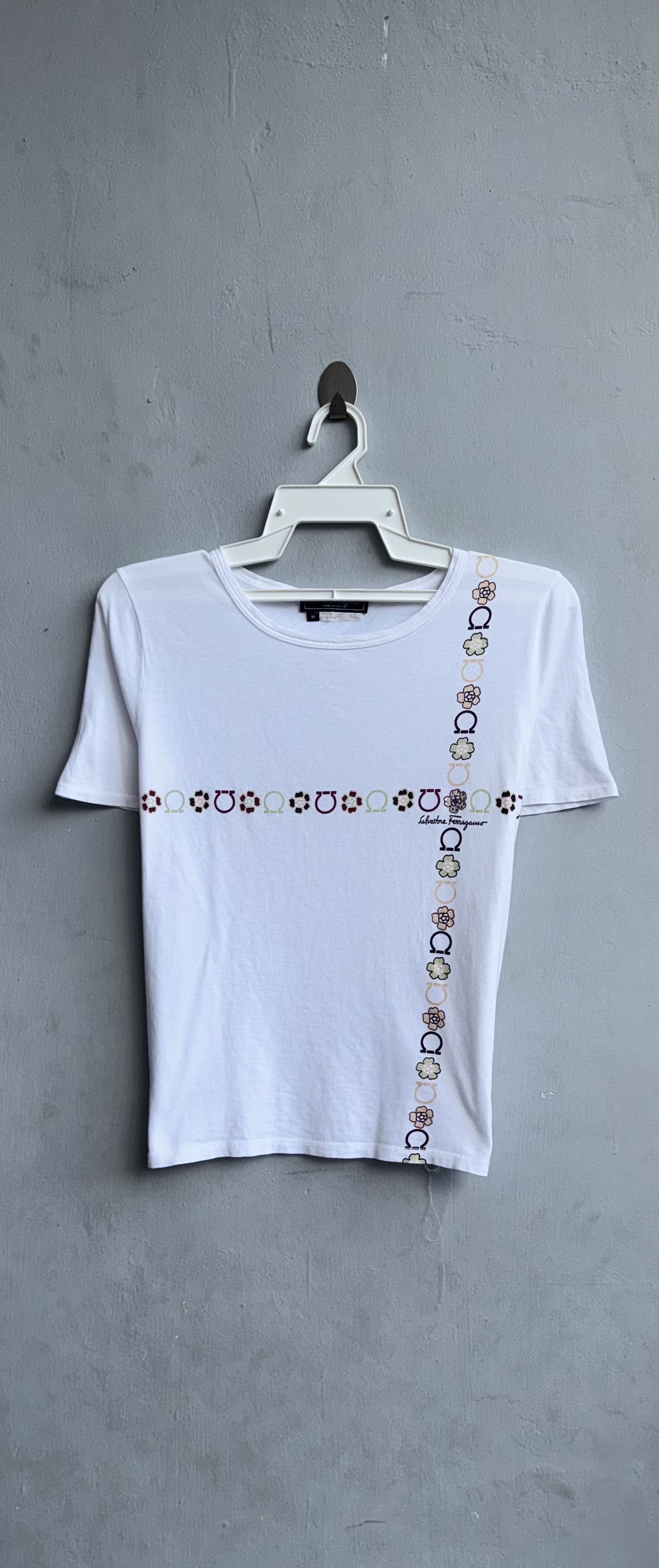 Salvatore Ferragamo Salvatore Ferragamo Logo Jeweled Shirt Size M / US 6-8 / IT 42-44 - 1 Thumbnail