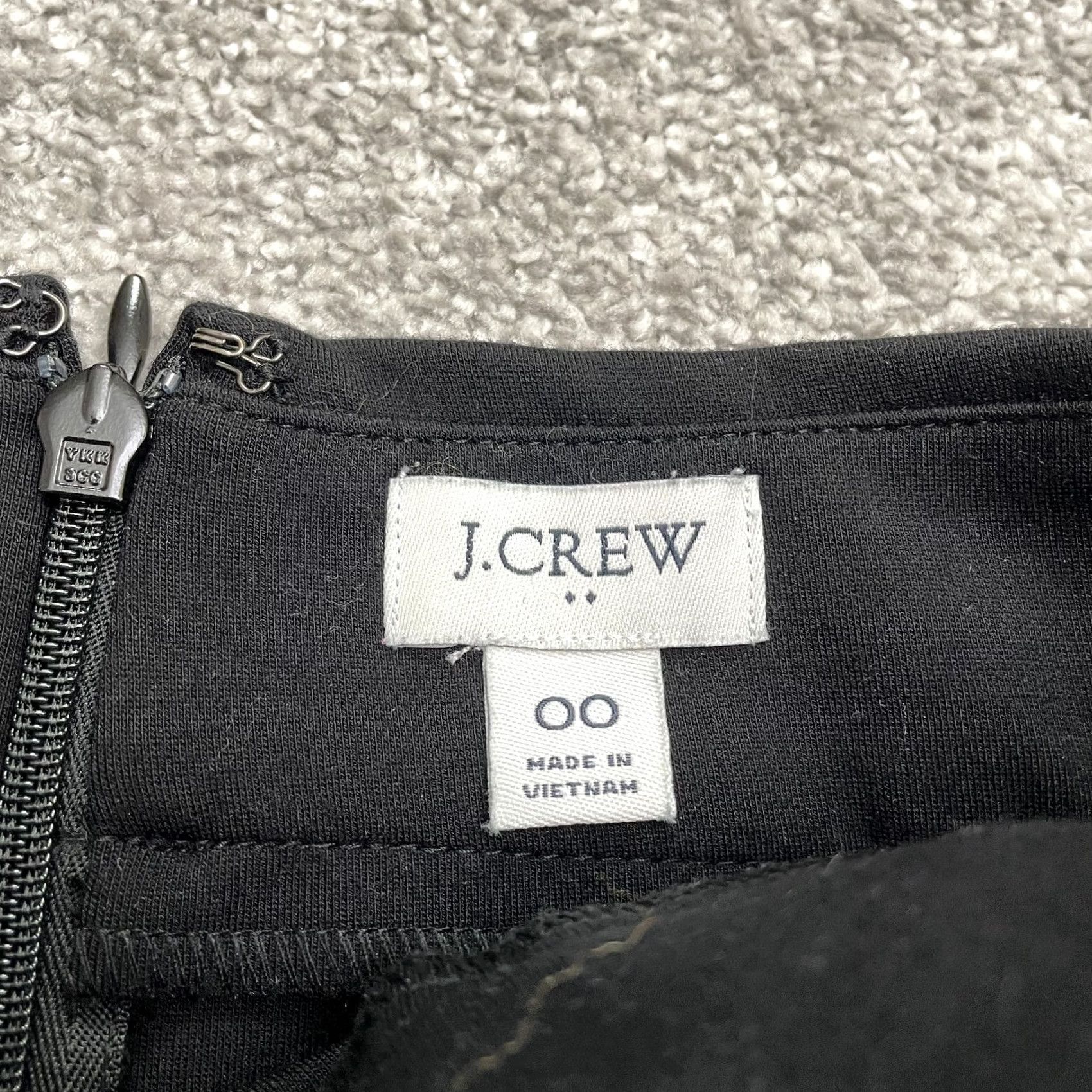 J.Crew J.Crew Skirt Women 00 Black Knee Length Pockets Straight & Pencil Knit Zip High Rise Vintage No Size 24" / US 00 / IT 34 - 6 Thumbnail