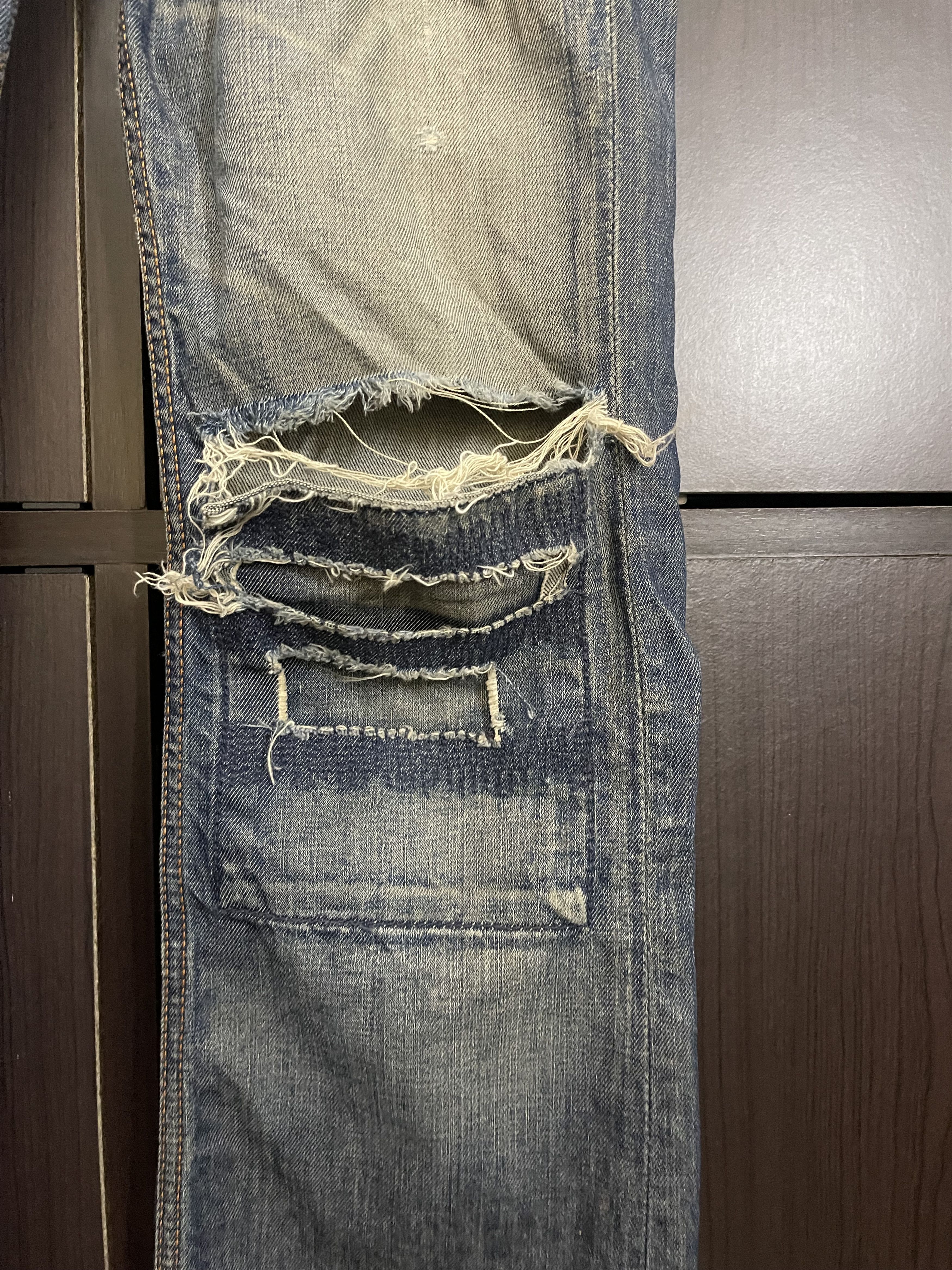 Beauty Beast × If Six Was Nine × Le Grande Bleu (L.G.B.) Tavernity So Jeans Distressed Flared Denim Size US 30 / EU 46 - 7 Thumbnail