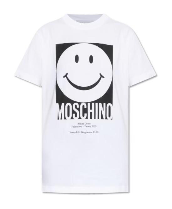 Moschino MOSCHINO Men T-Shirts 251ZZ07230241 1001 White Size US XL / EU 56 / 4 - 1 Thumbnail
