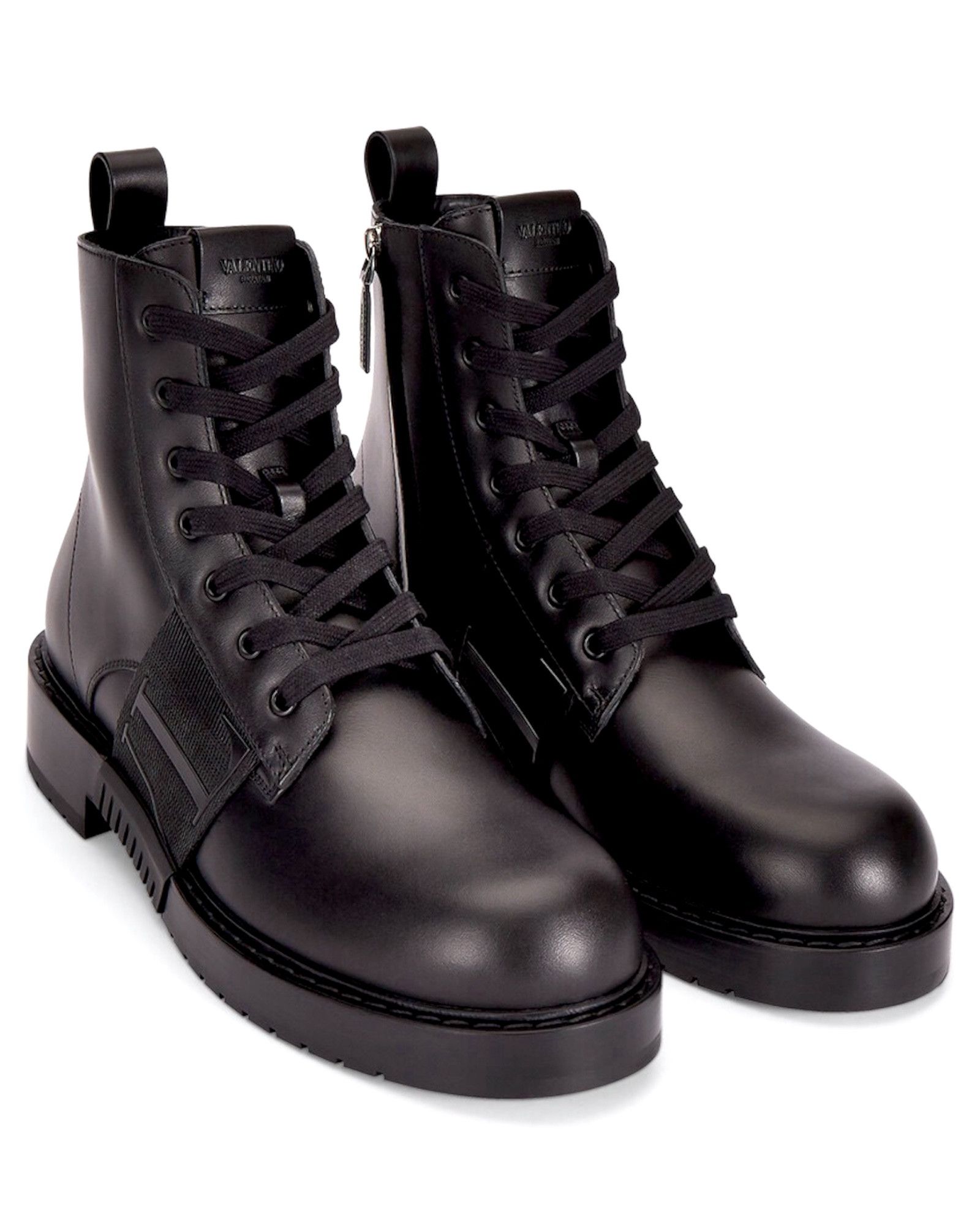 Valentino WY2S0E55 PPW 0NO VL7N City Combat Boot in Calfskin Leather Size US 6 / EU 39 - 2 Thumbnail