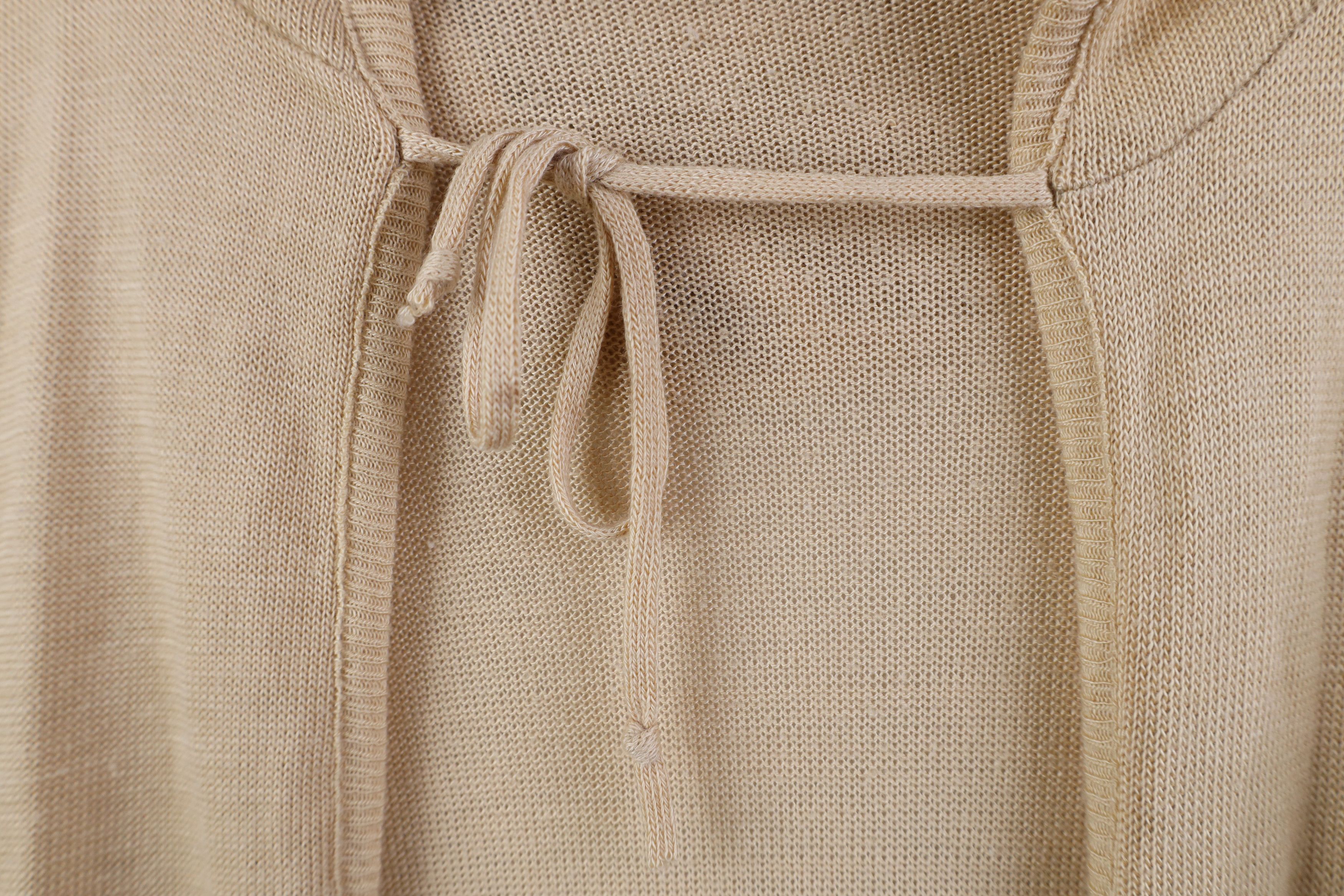 Vintage Vintage 60s 70s Boho Chic Knit Hooded Hoodie Sweater USA Size M / US 6-8 / IT 42-44 - 6 Thumbnail