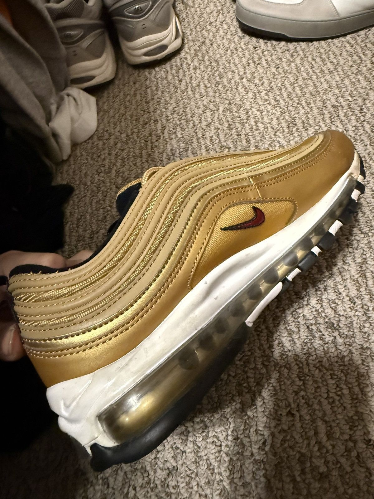 Nike Nike Air Max 97 OG Metallic Gold 2023 🏆⭐️ Size US 10 / EU 43 - 5 Thumbnail