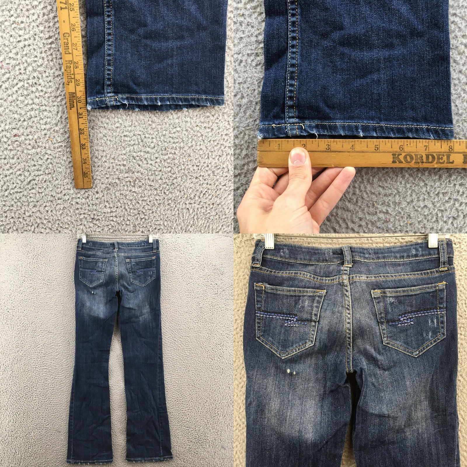 Vintage Arizona Jean Co. Bootcut Jeans Womens 1 Average Blue Denim Zip Jeans Womens Regular 28 Inseam 30.5 in Shoes? No — (adjusted) Size 25" / US 0 / IT 36 - 8 Thumbnail