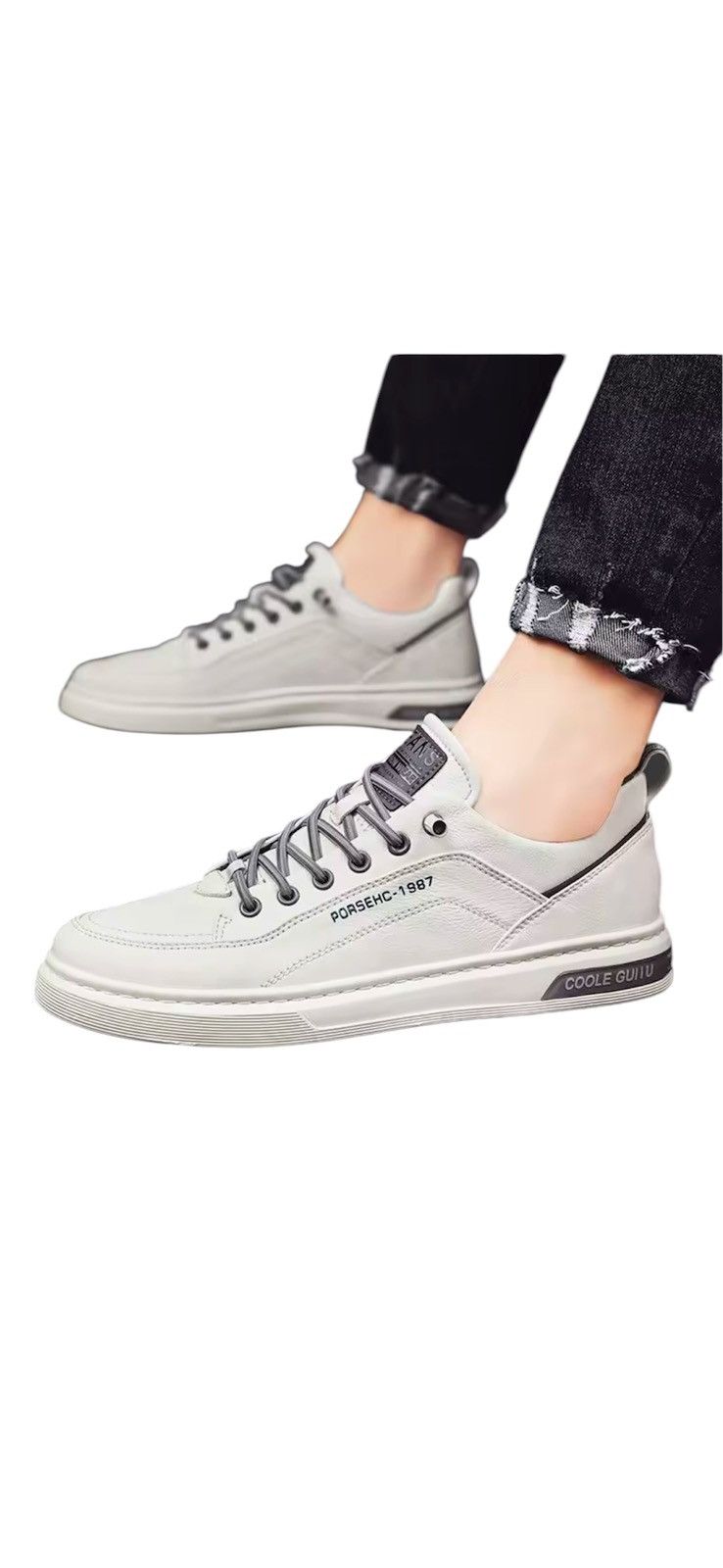Other Mens Leather Shoes Fall Fashion Sneakers for Driving Size US 8 / EU 41 - 3 Thumbnail